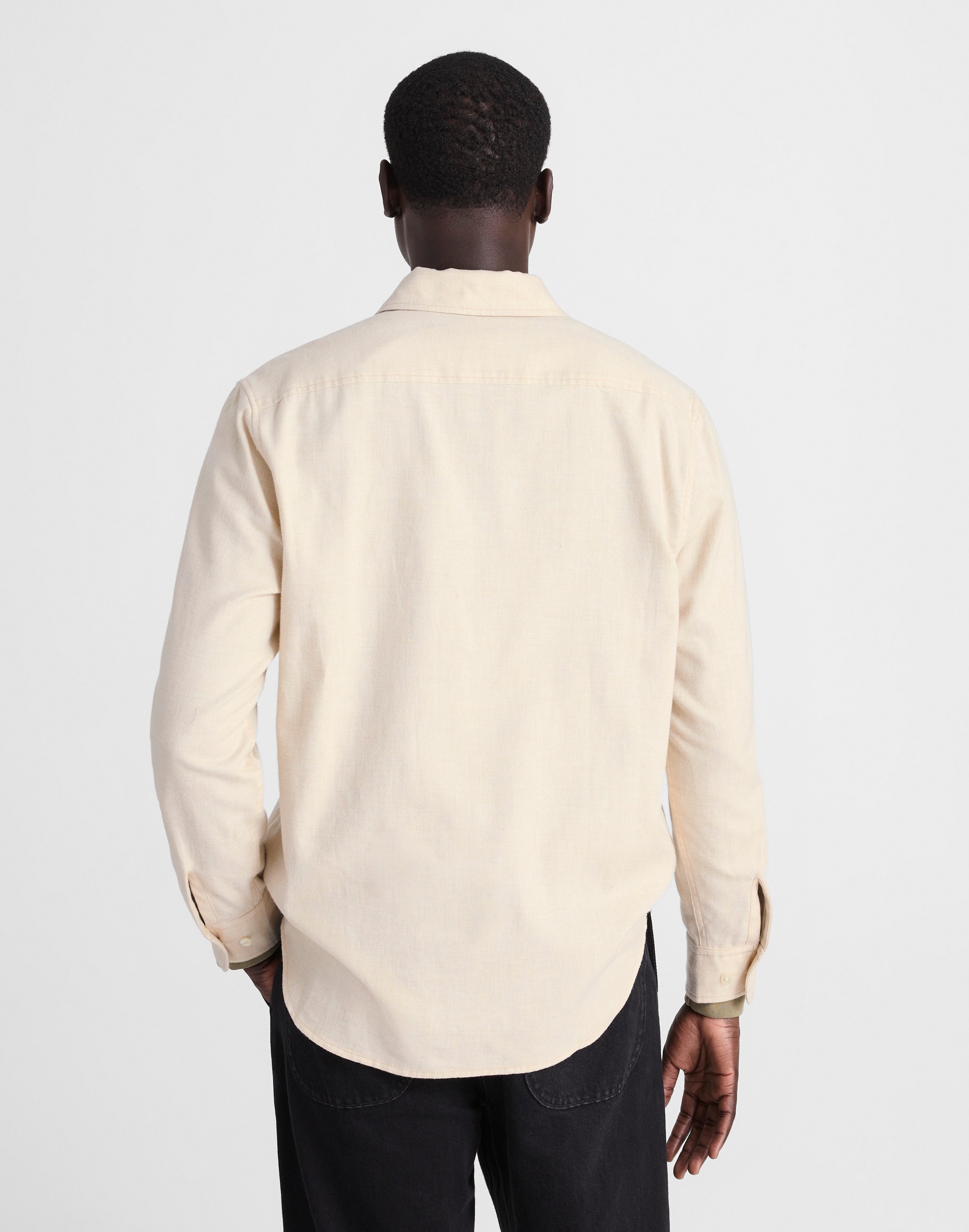 Lightweight Flannel Button-Up Shirt