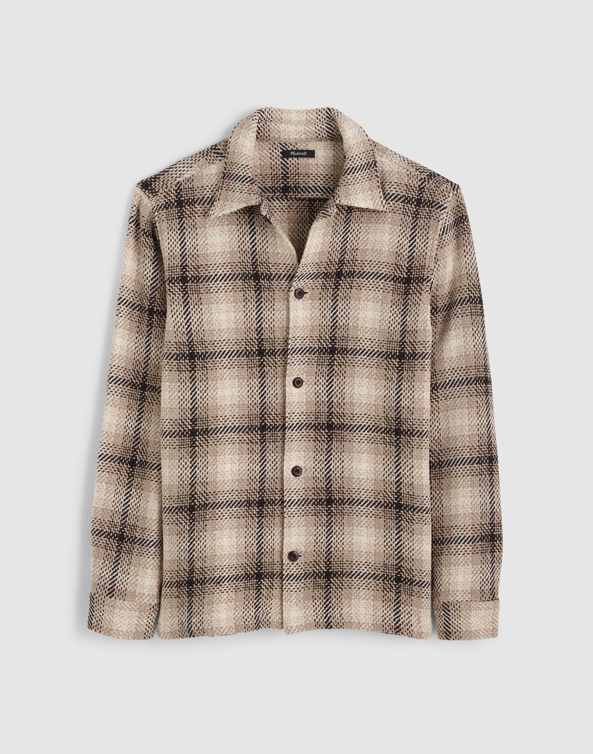 Twill Shirt-Jacket Broken Plaid