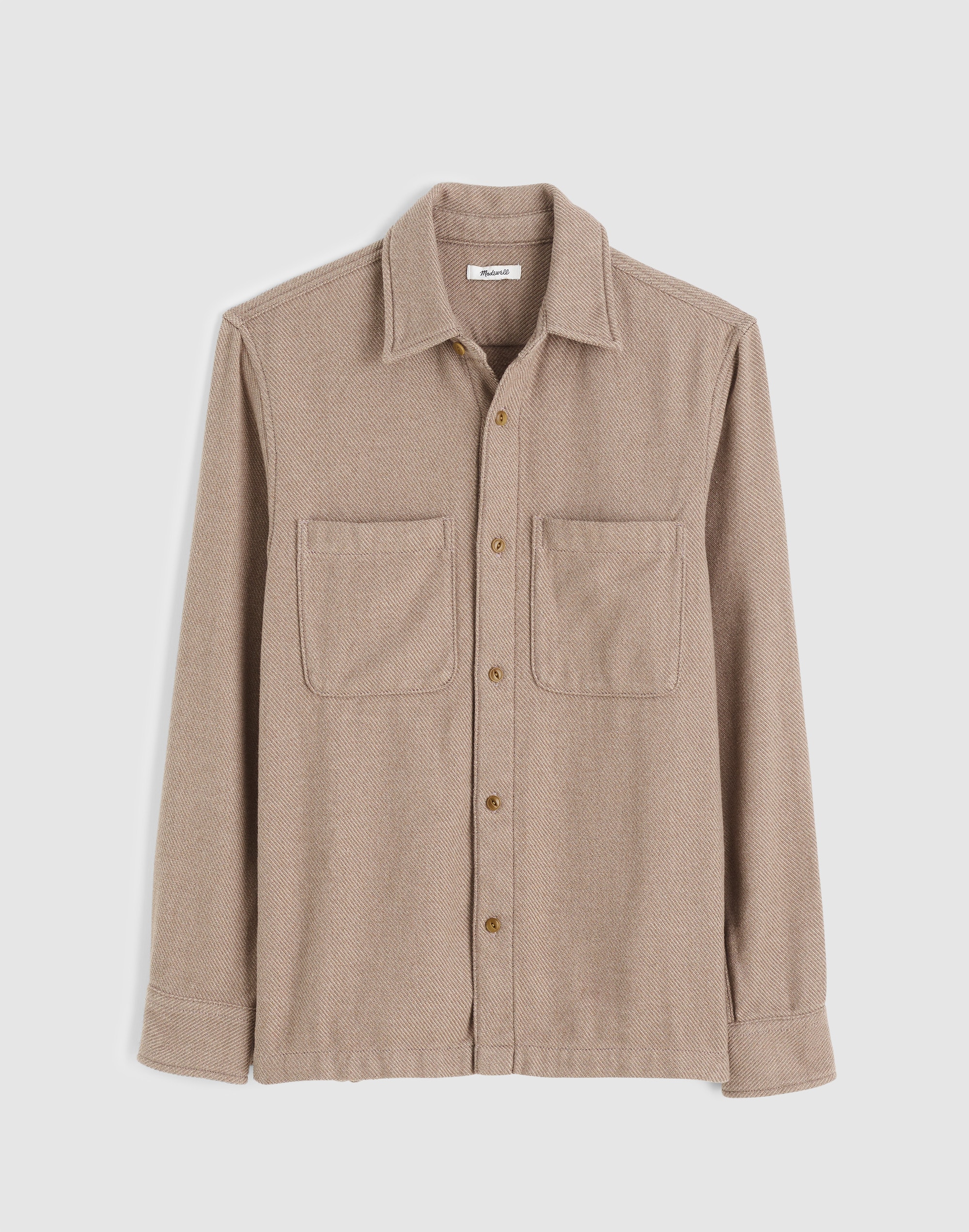 Midweight Flannel Button-Up Shirt