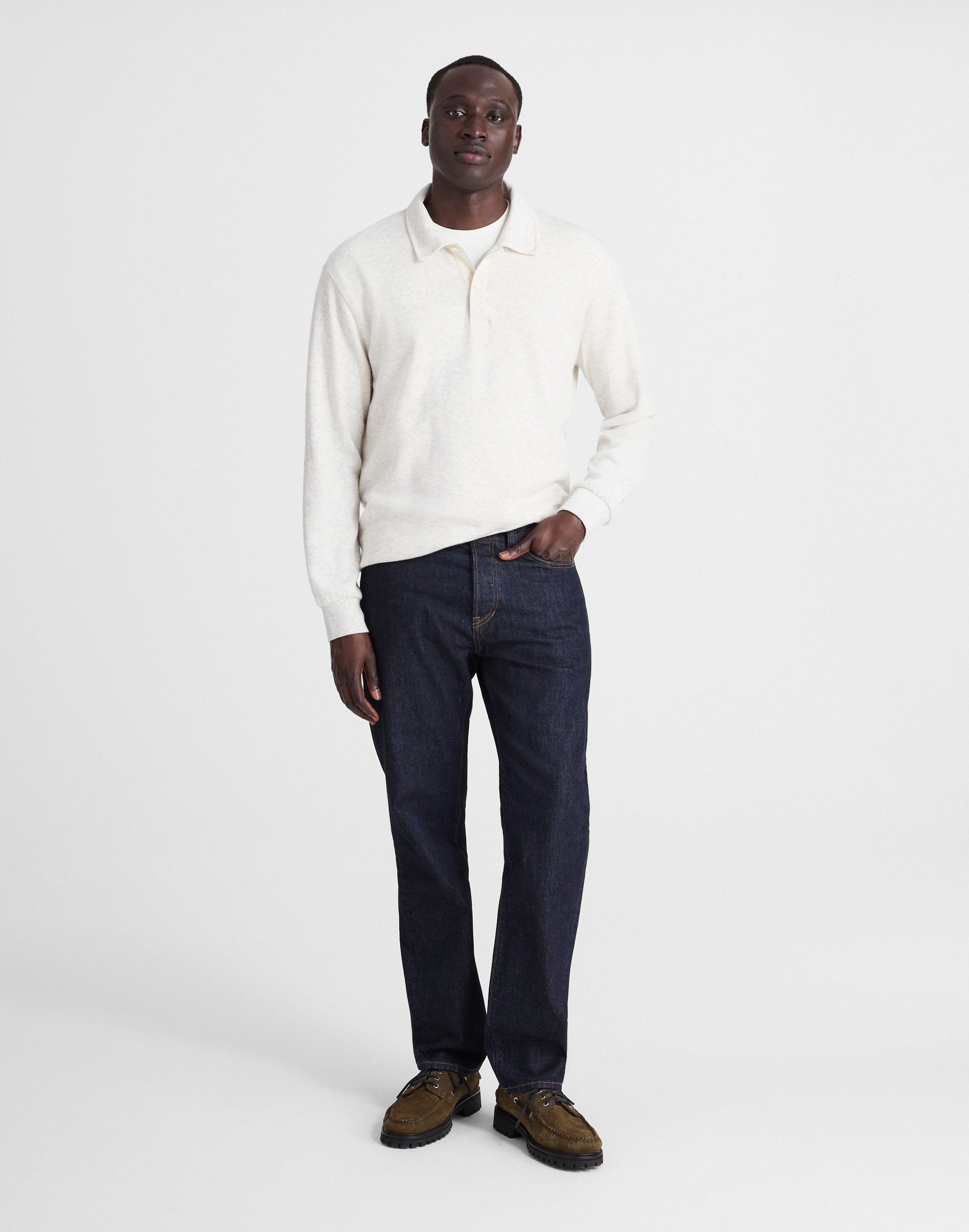 French Rib Knit Polo