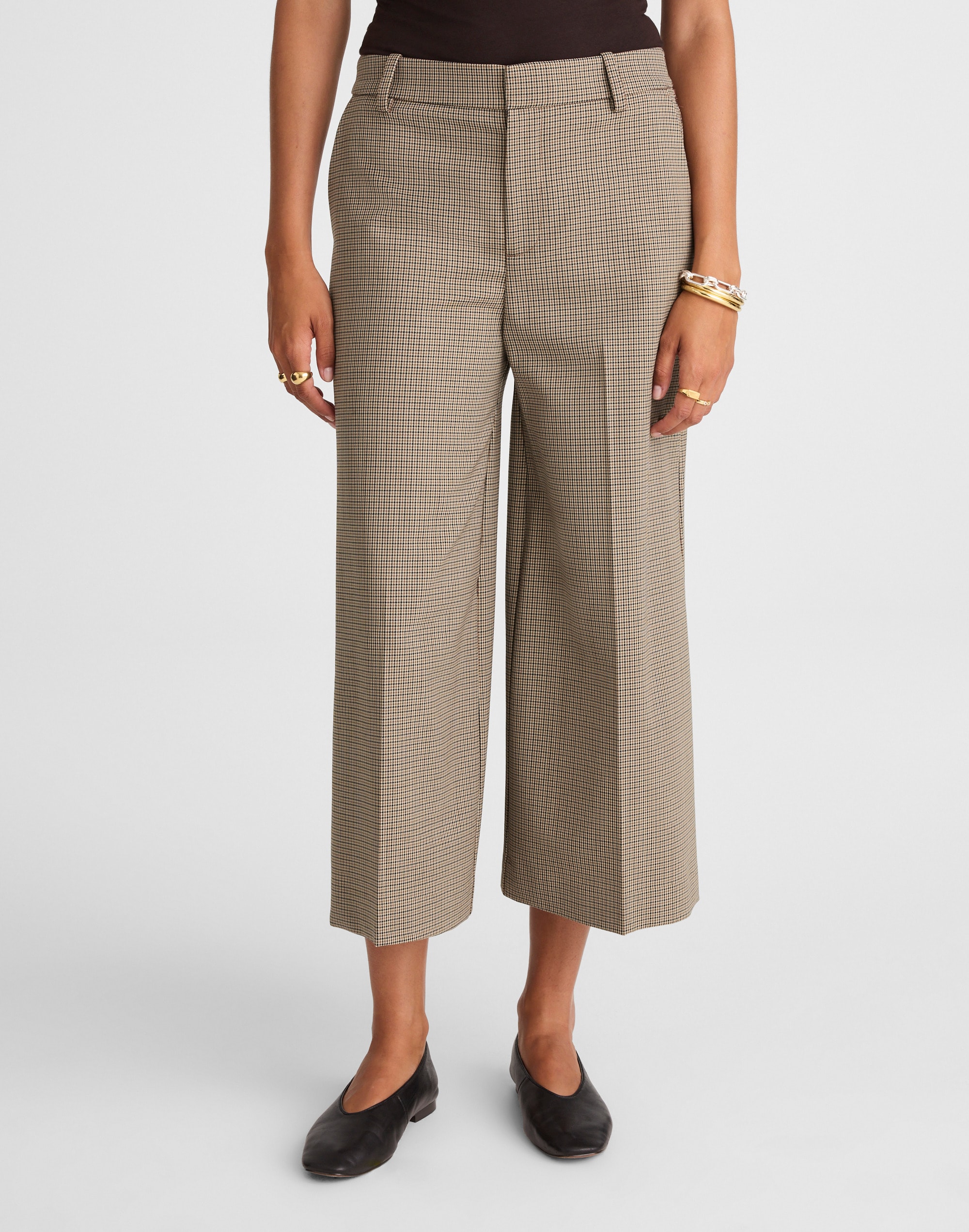 High-Rise Culotte in Wool Blend