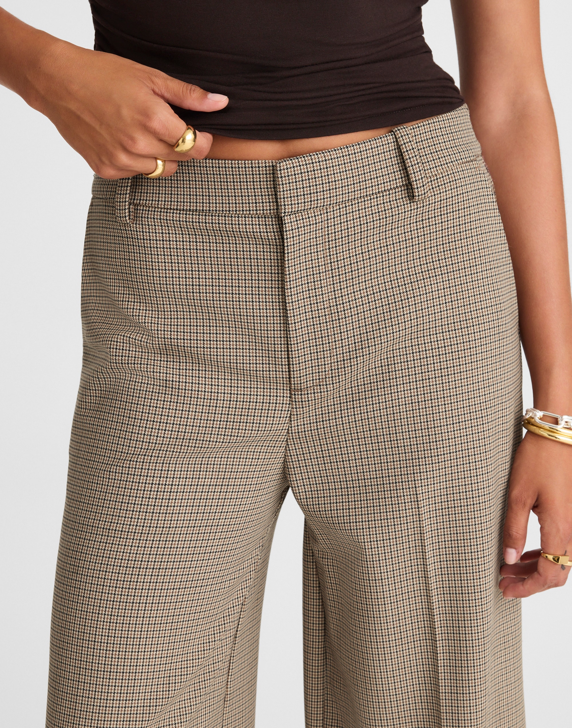 High-Rise Culotte in Wool Blend