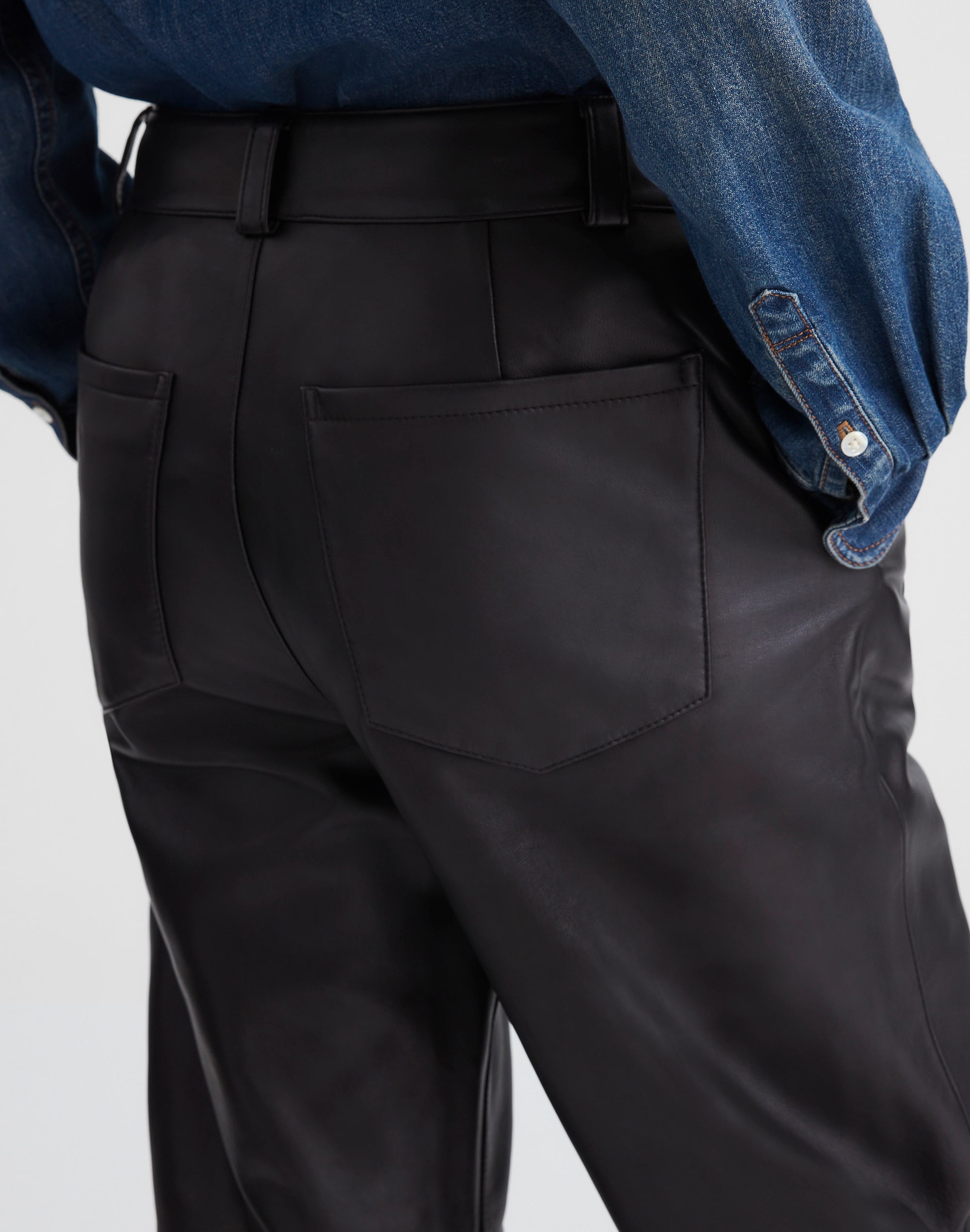The Balloon Pant in Leather