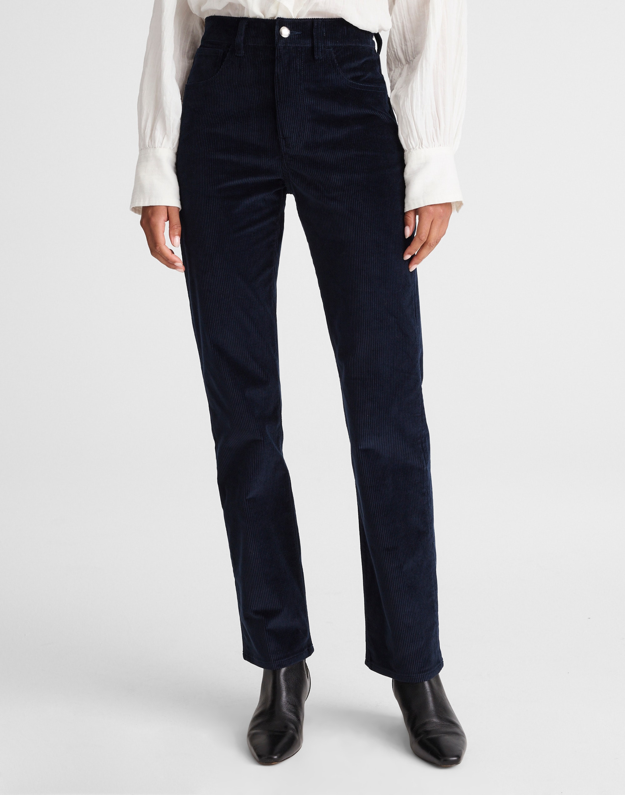 The Longline Straight Pant in Corduroy