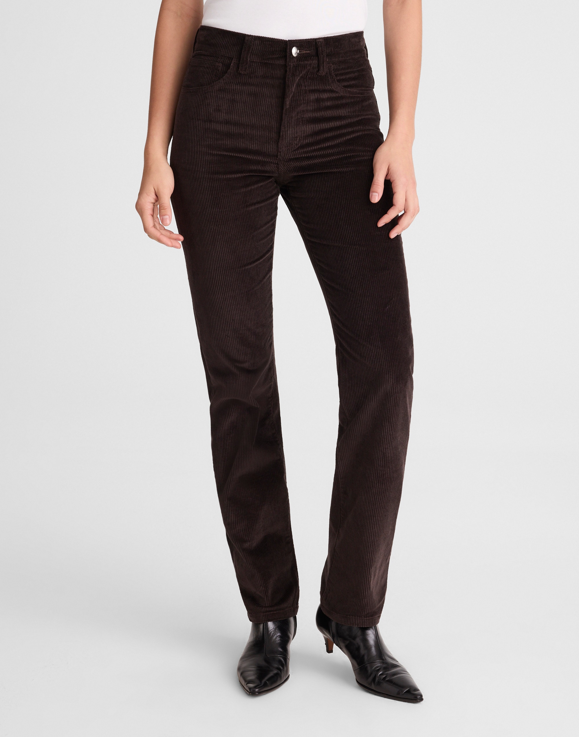 The Longline Straight Pant in Corduroy Alternate Image 1