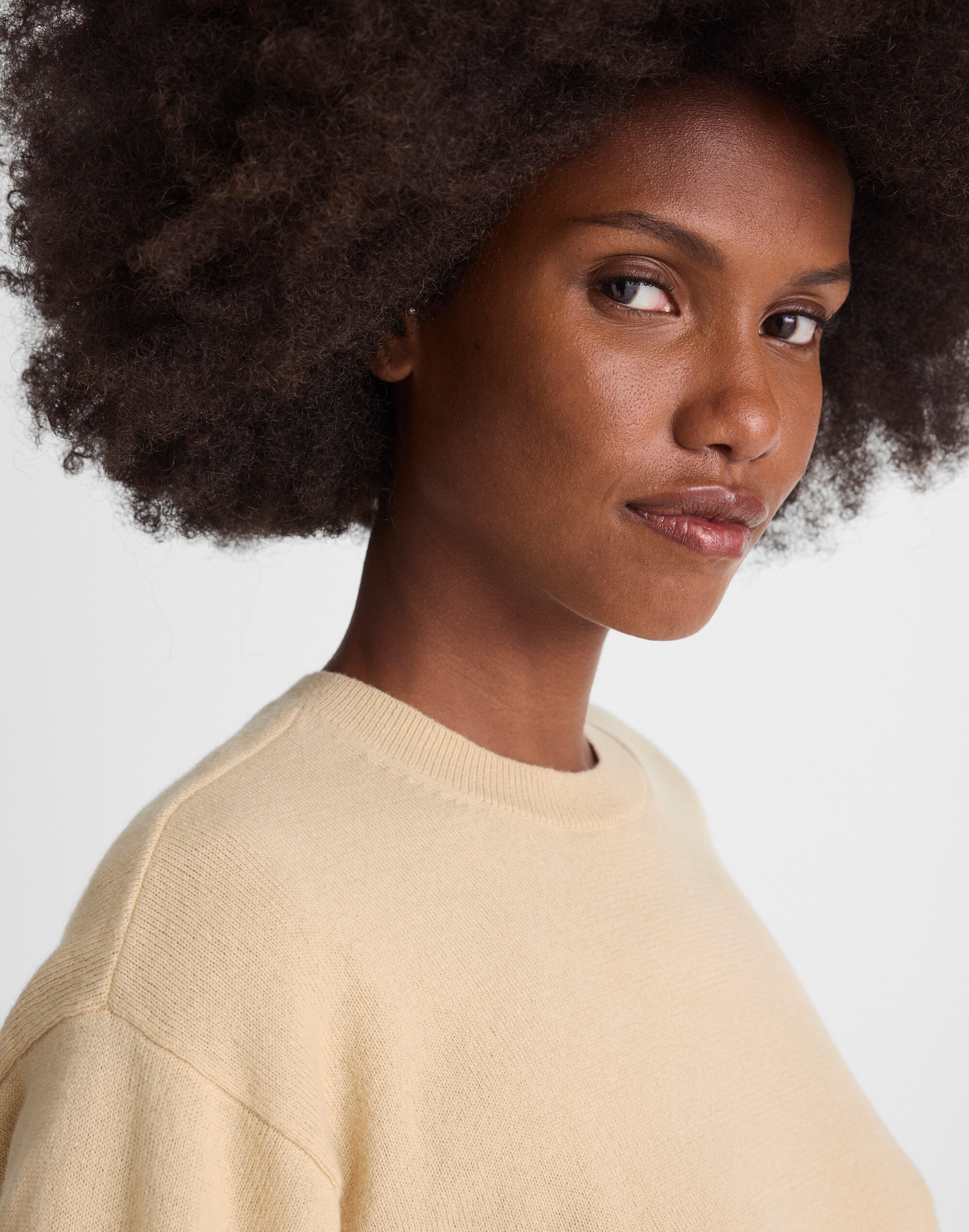 Relaxed Sweater Tee in 100% Cashmere