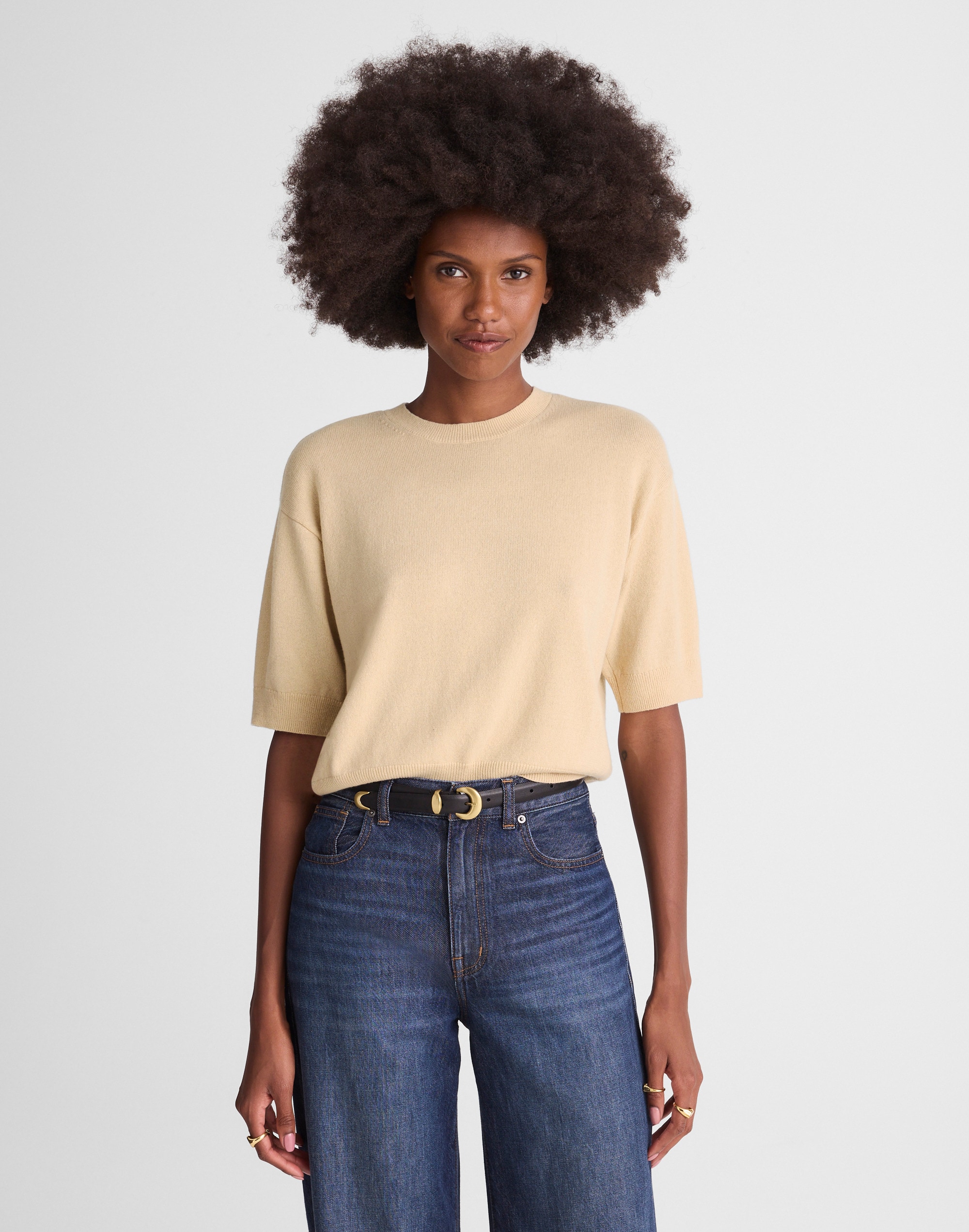 Madewell Relaxed Sweater Tee In Neutral