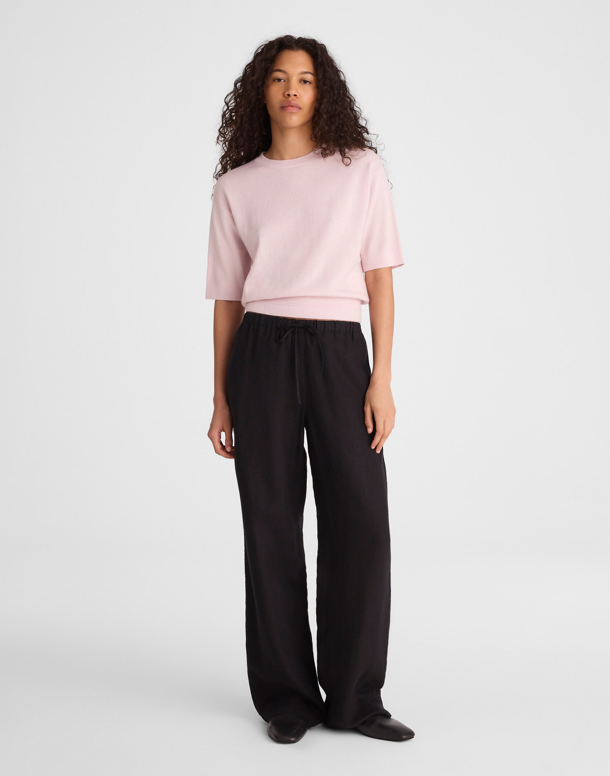 Relaxed Sweater Tee in 100% Cashmere