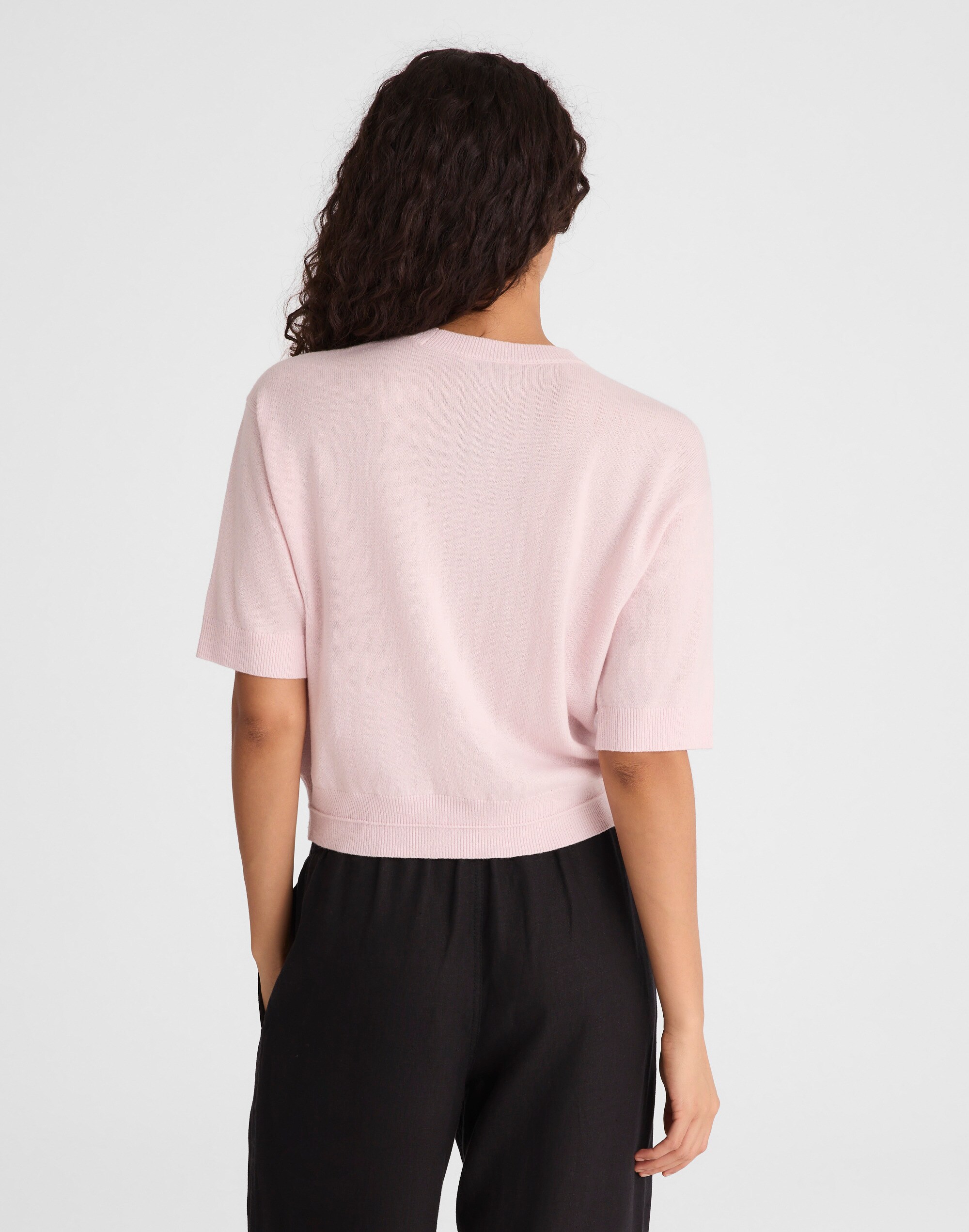 Relaxed Sweater Tee in 100% Cashmere
