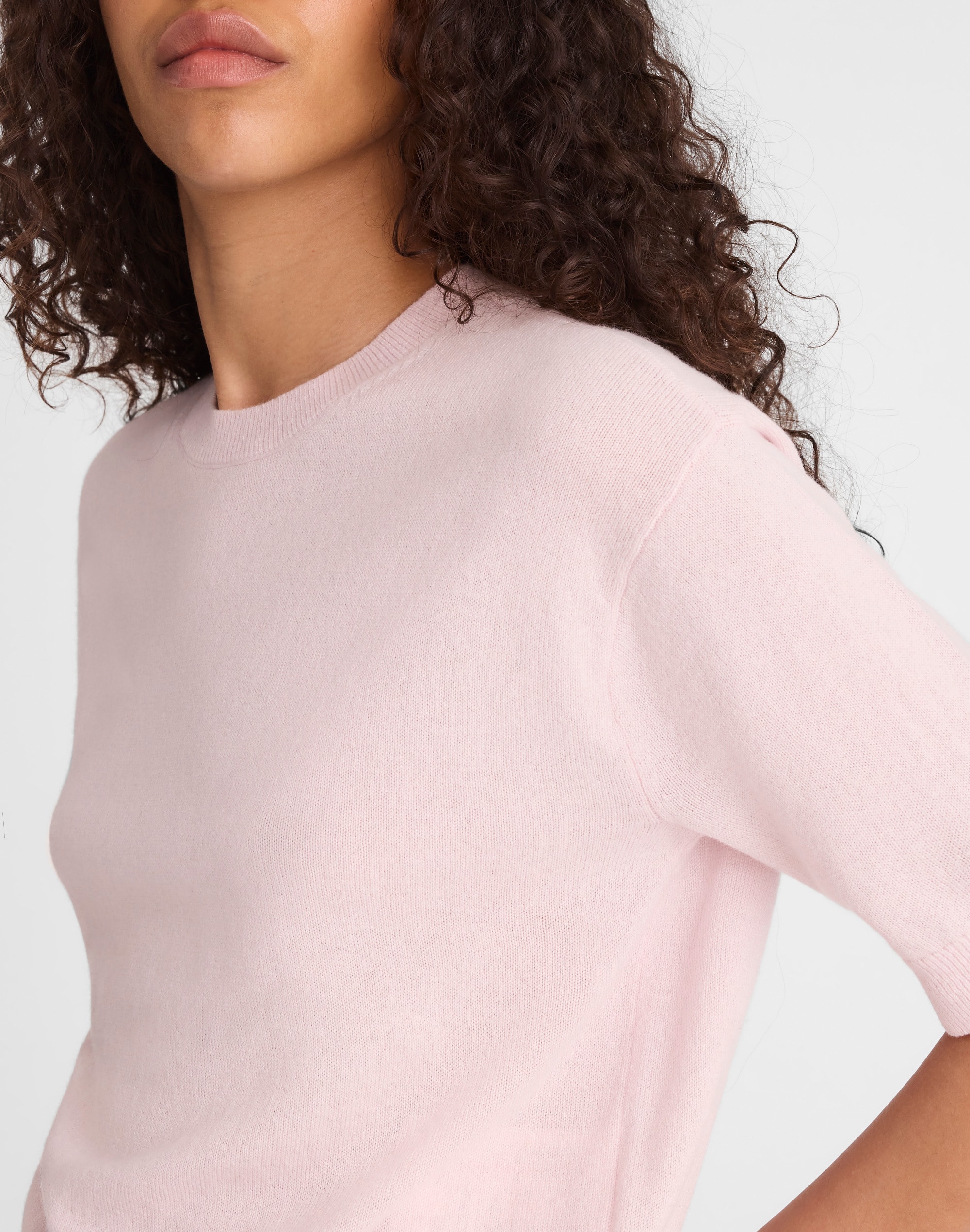 Relaxed Sweater Tee in 100% Cashmere