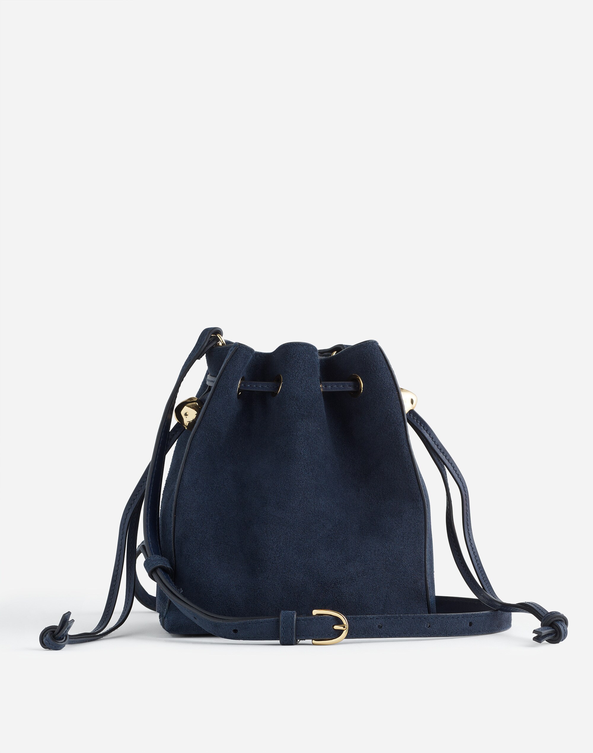 The Mini Drawstring Crossbody Bucket Bag