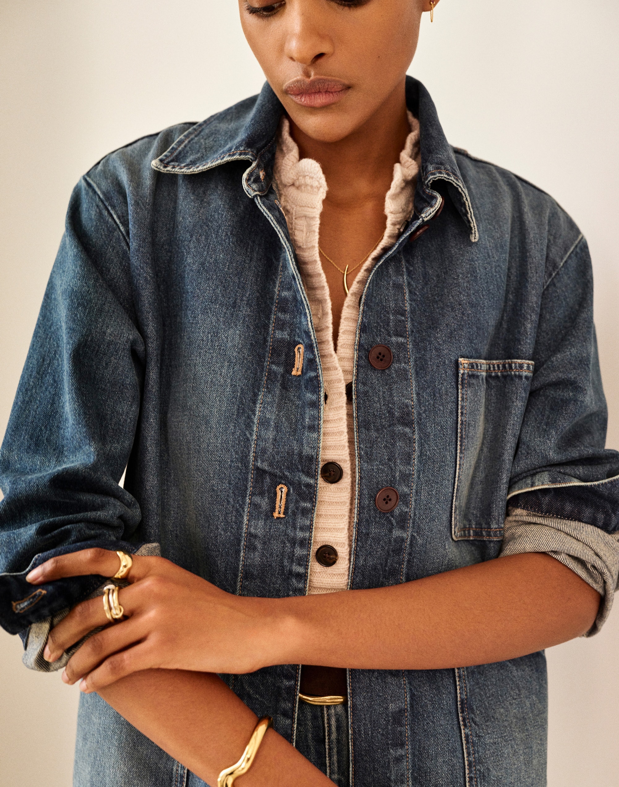 Relaxed Chore Jacket in Greendale Wash Alternate Image 7