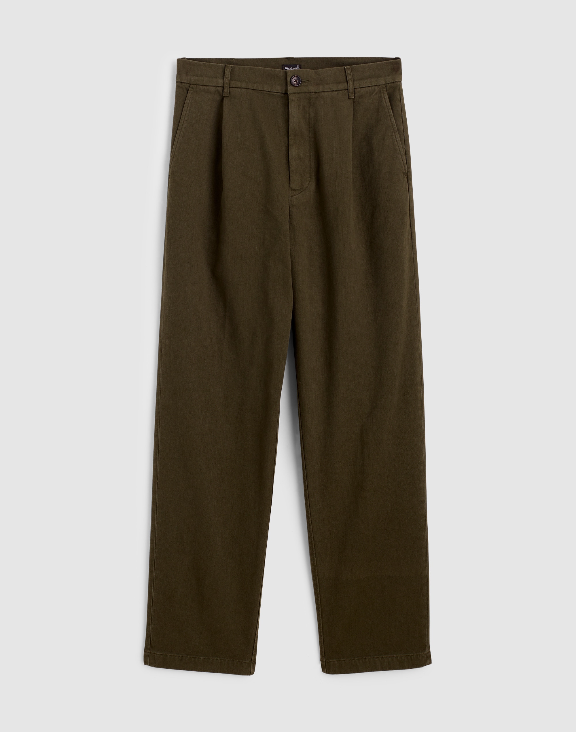 Pleated Twill Trousers
