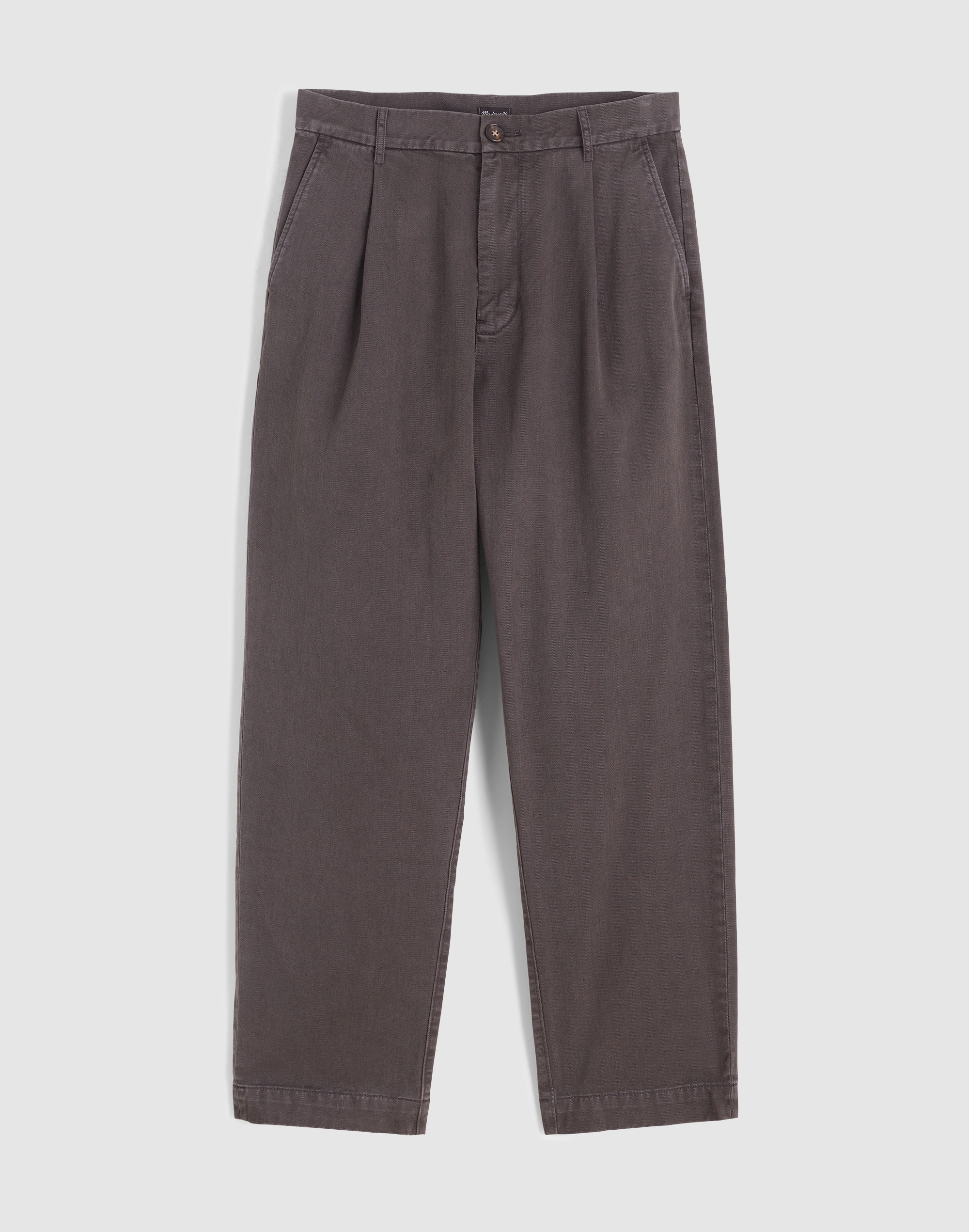 Pleated Twill Trousers
