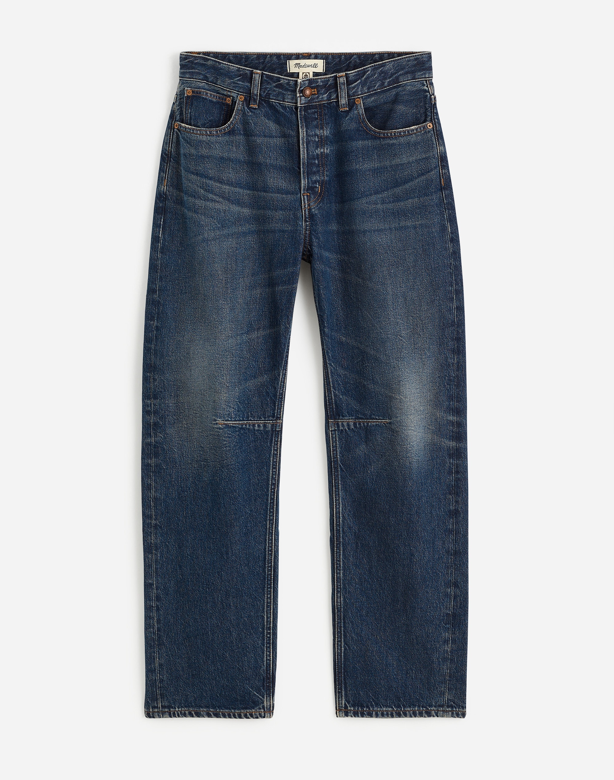 the plus darted barrel-leg jean
