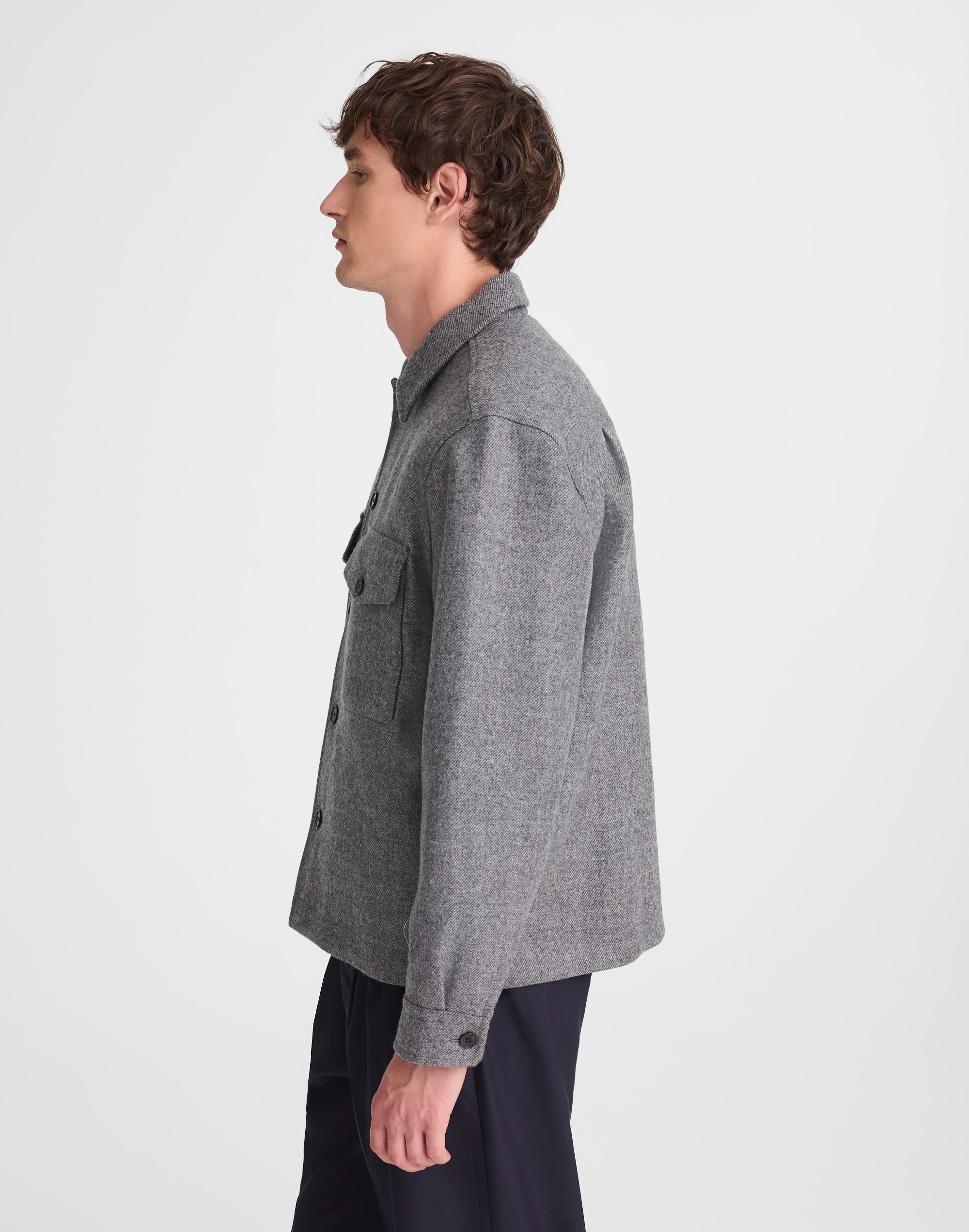 Shirt-Jacket in Italian Wool
