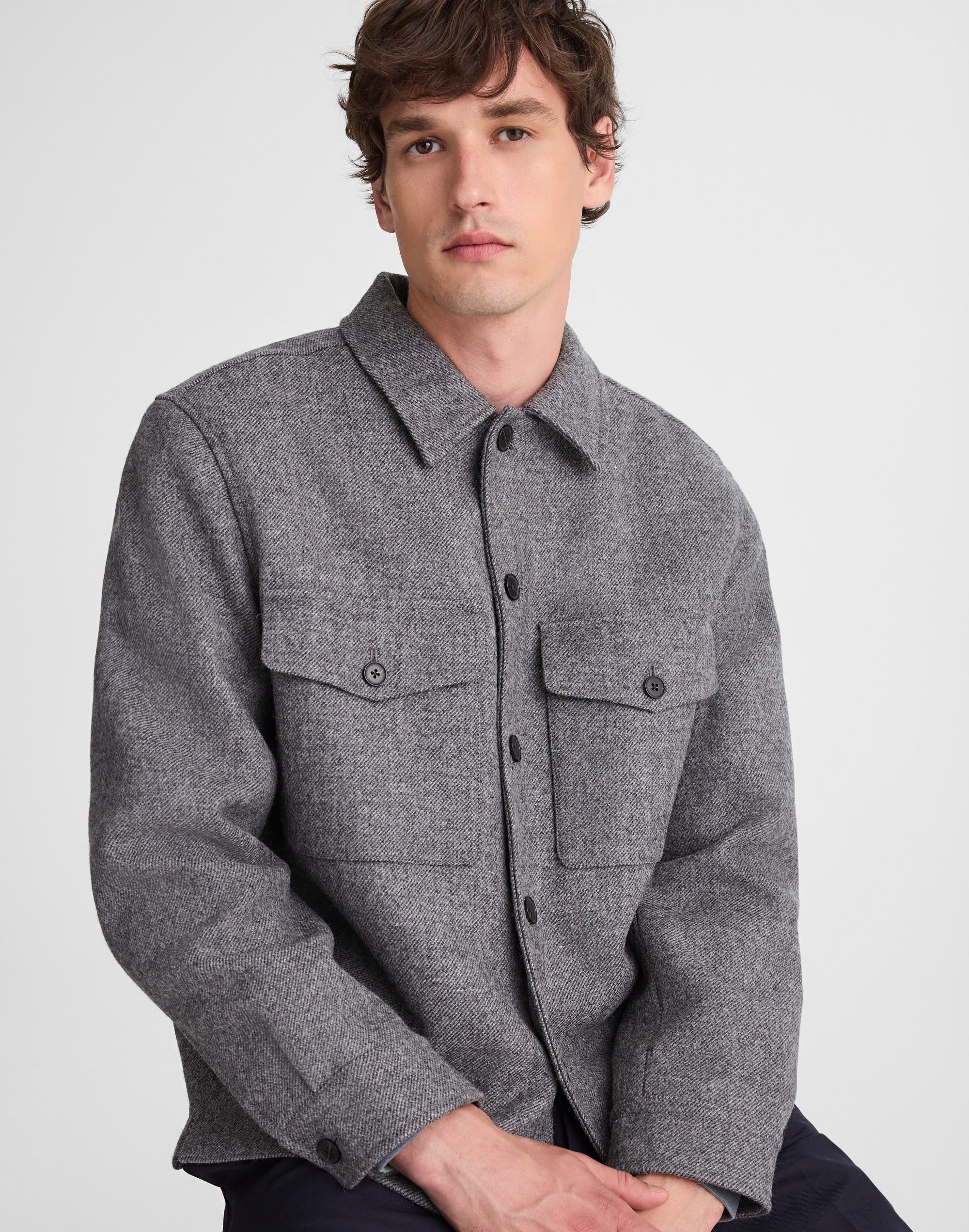 Shirt-Jacket in Italian Wool