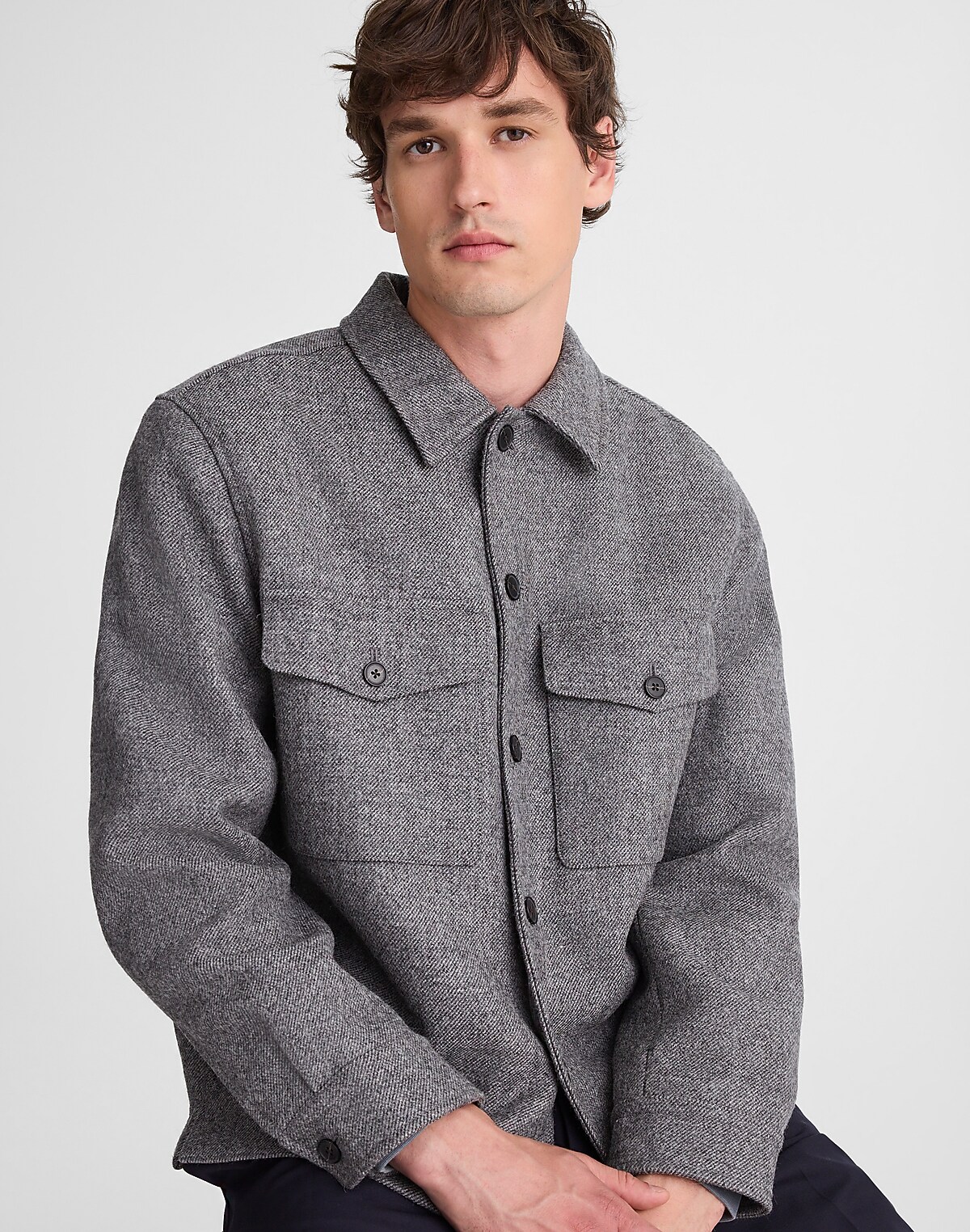 Shirt-Jacket in Italian Wool