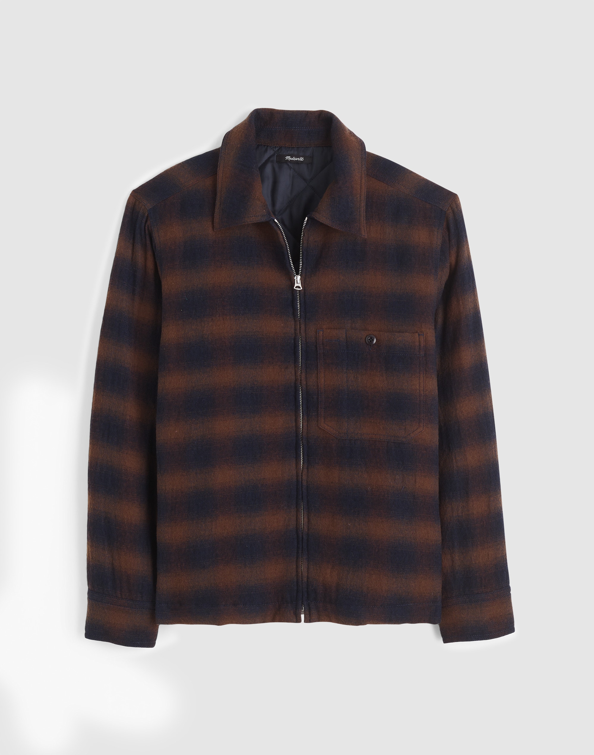 Zip-Front Jacket in Japanese Flannel