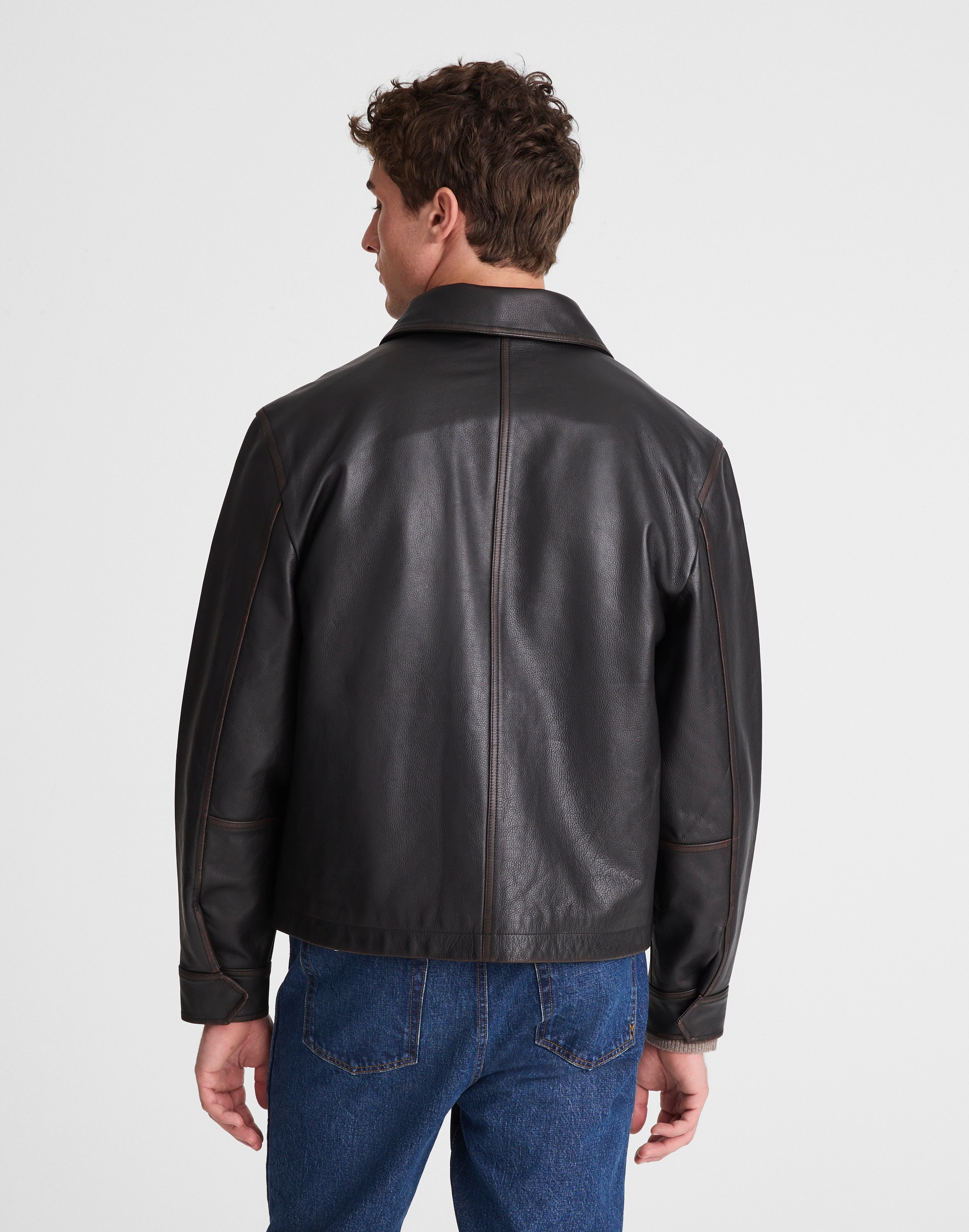 Leather Flight Jacket Alternate Image 4
