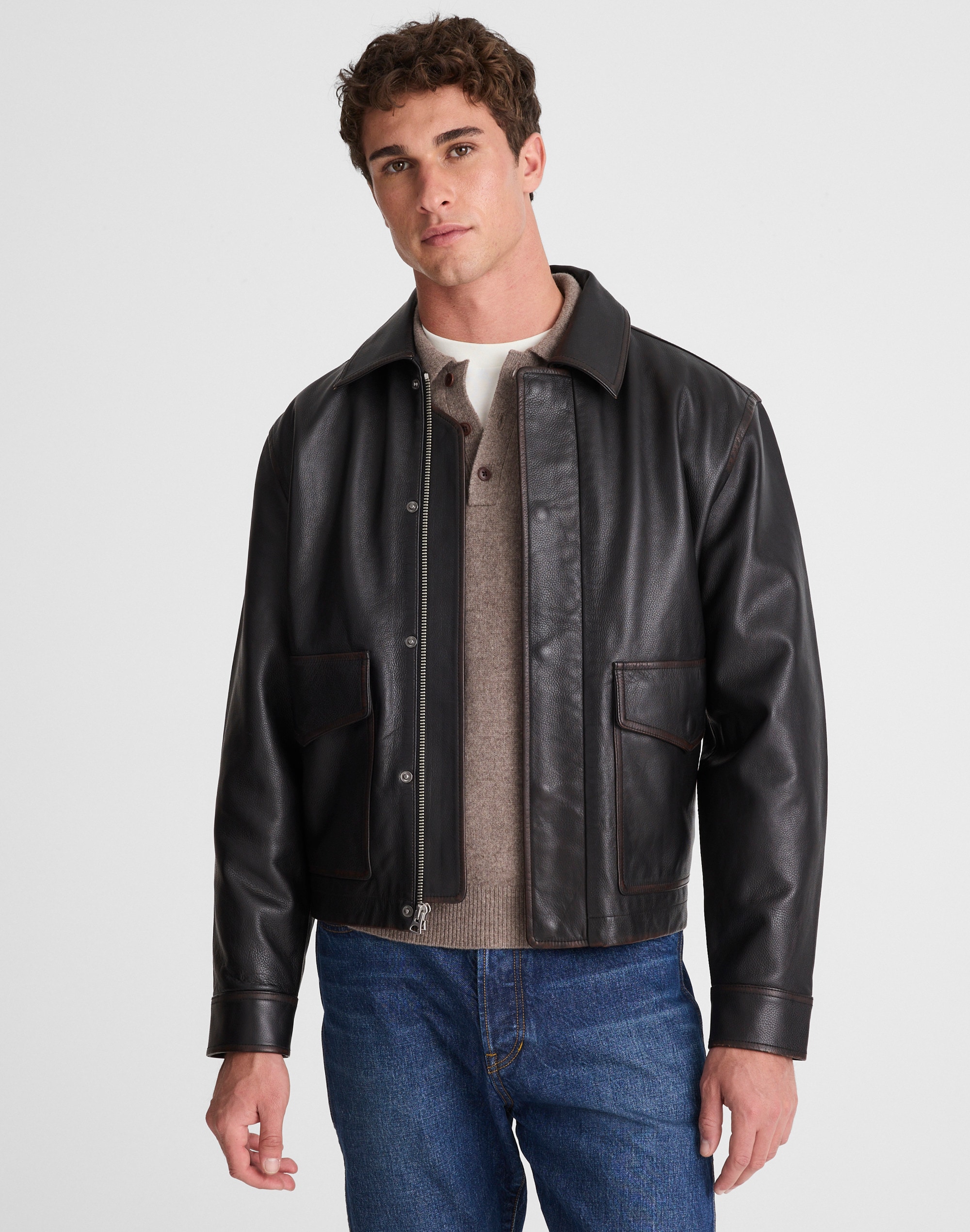 Leather Flight Jacket