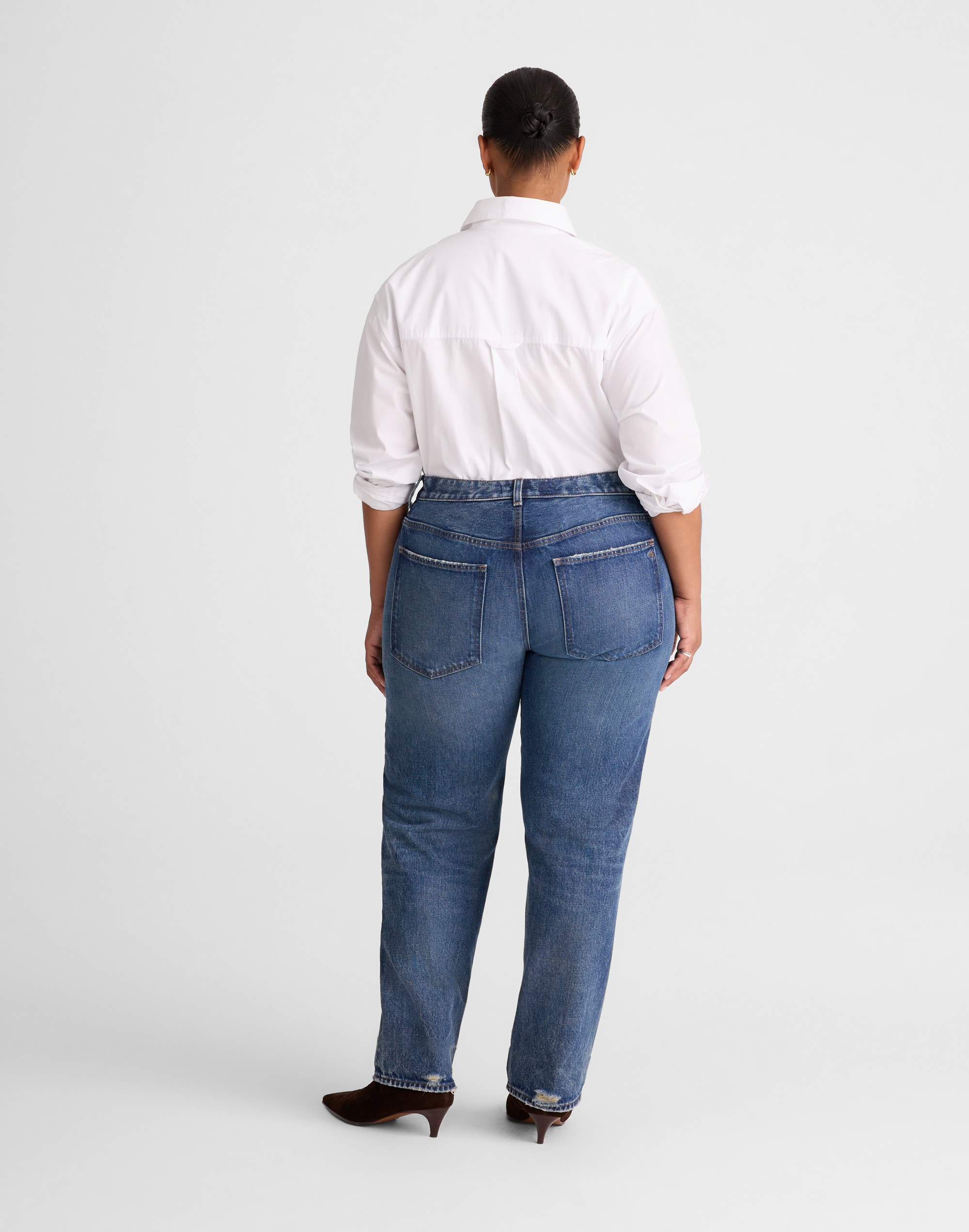 The Plus Dean Easy Straight Jean in Greendale Wash