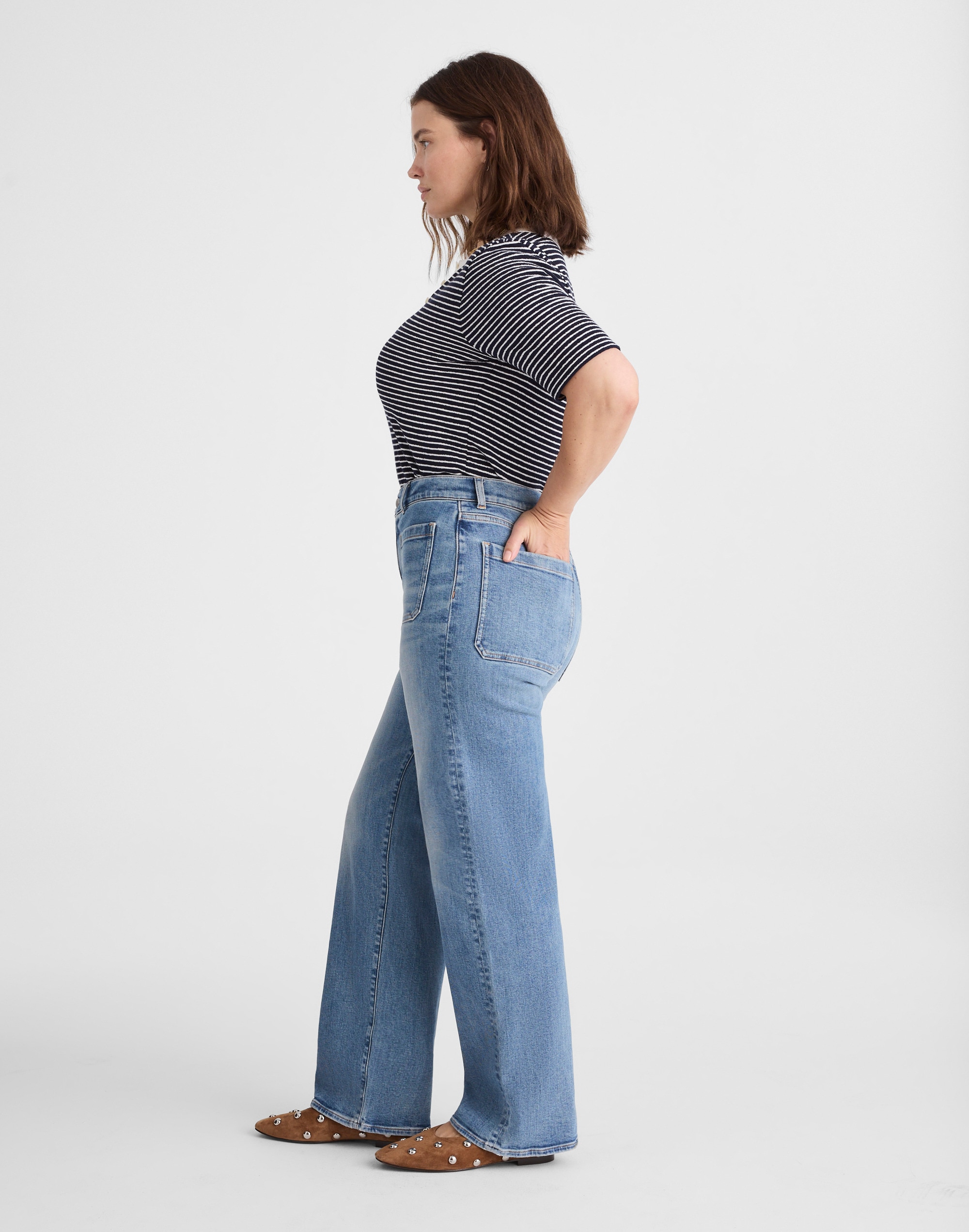 The Plus Curvy Emmett Wide-Leg Jean