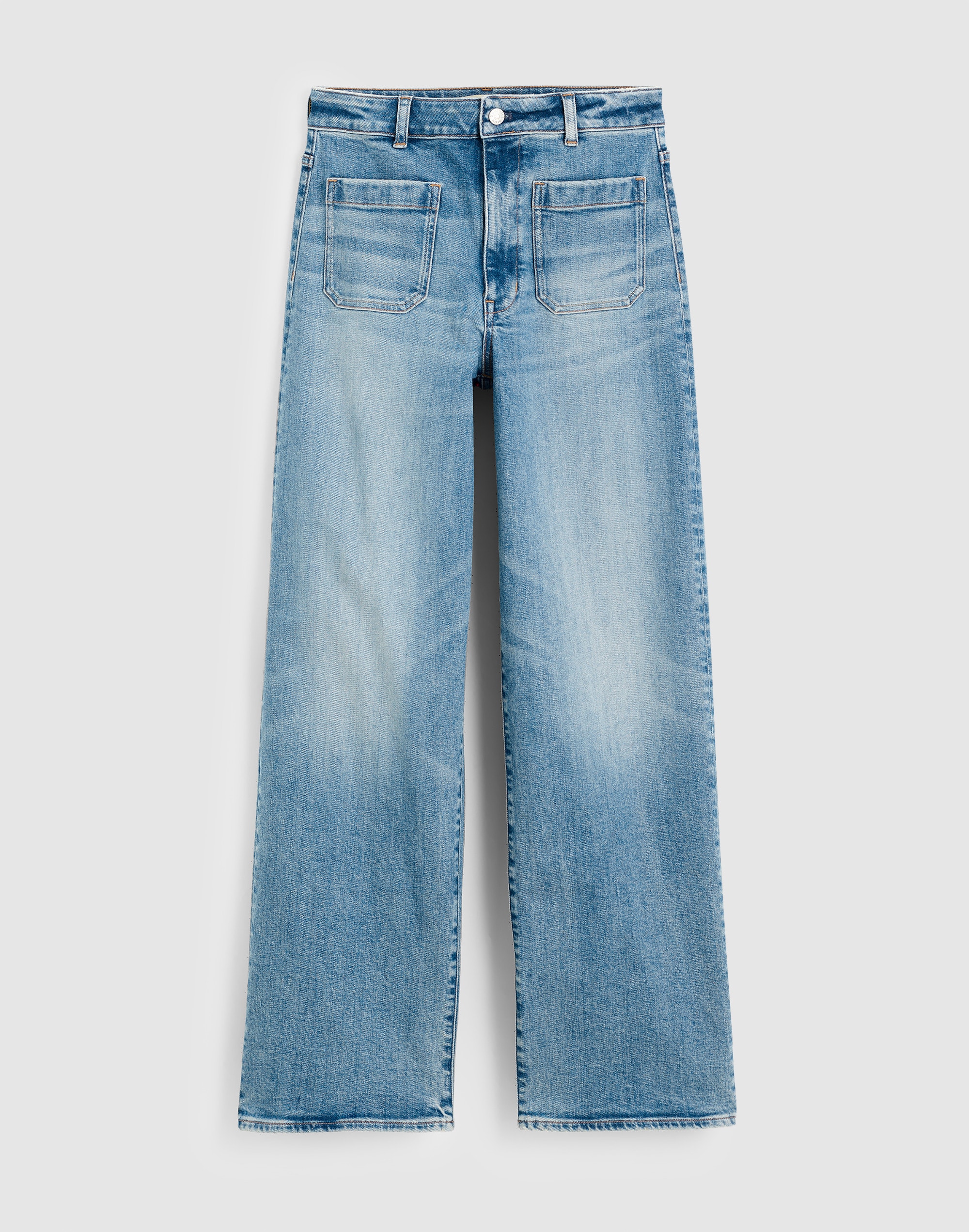 Angular Buckle Belt in Leather