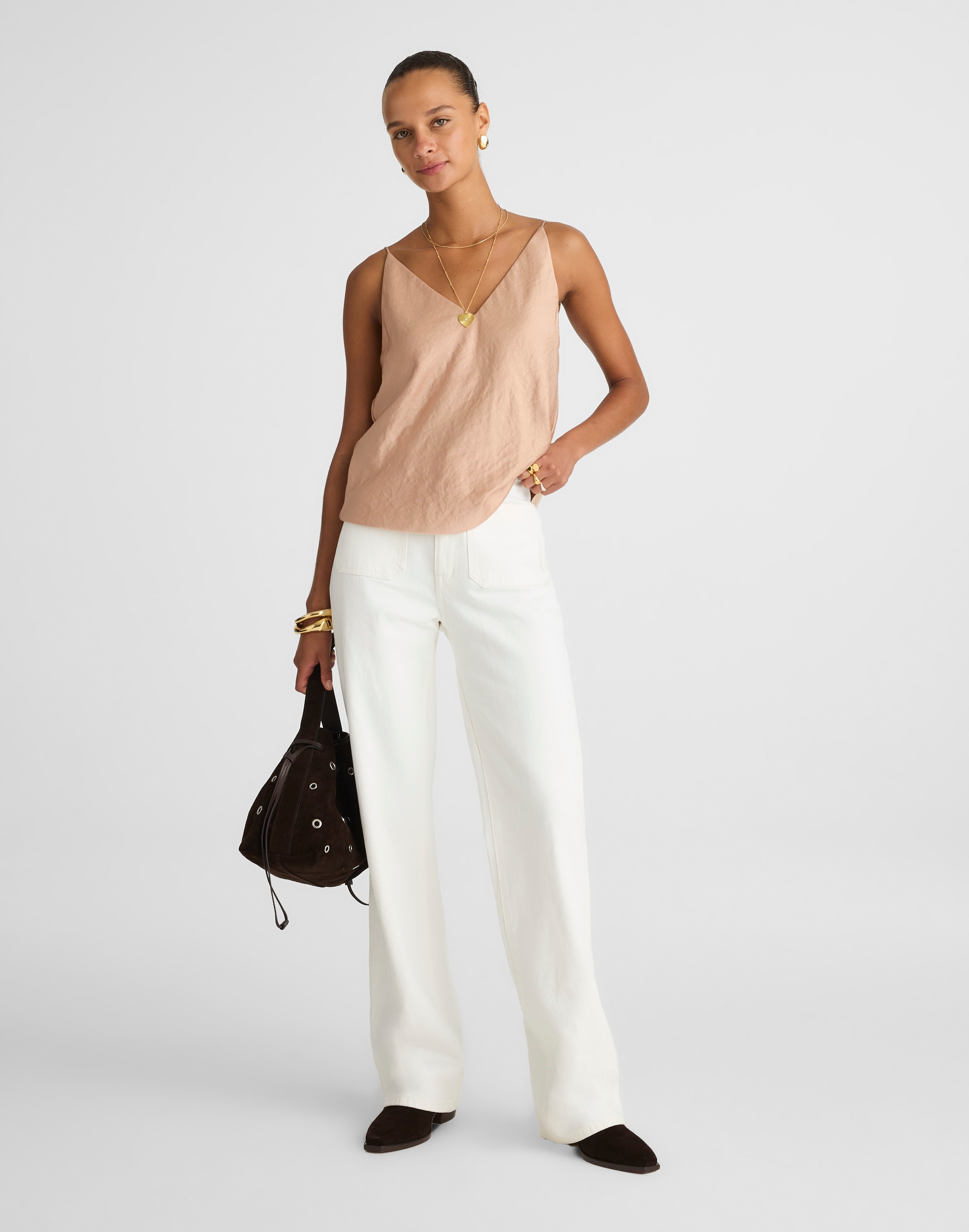 V-Neck Slip Cami Alternate Image 1