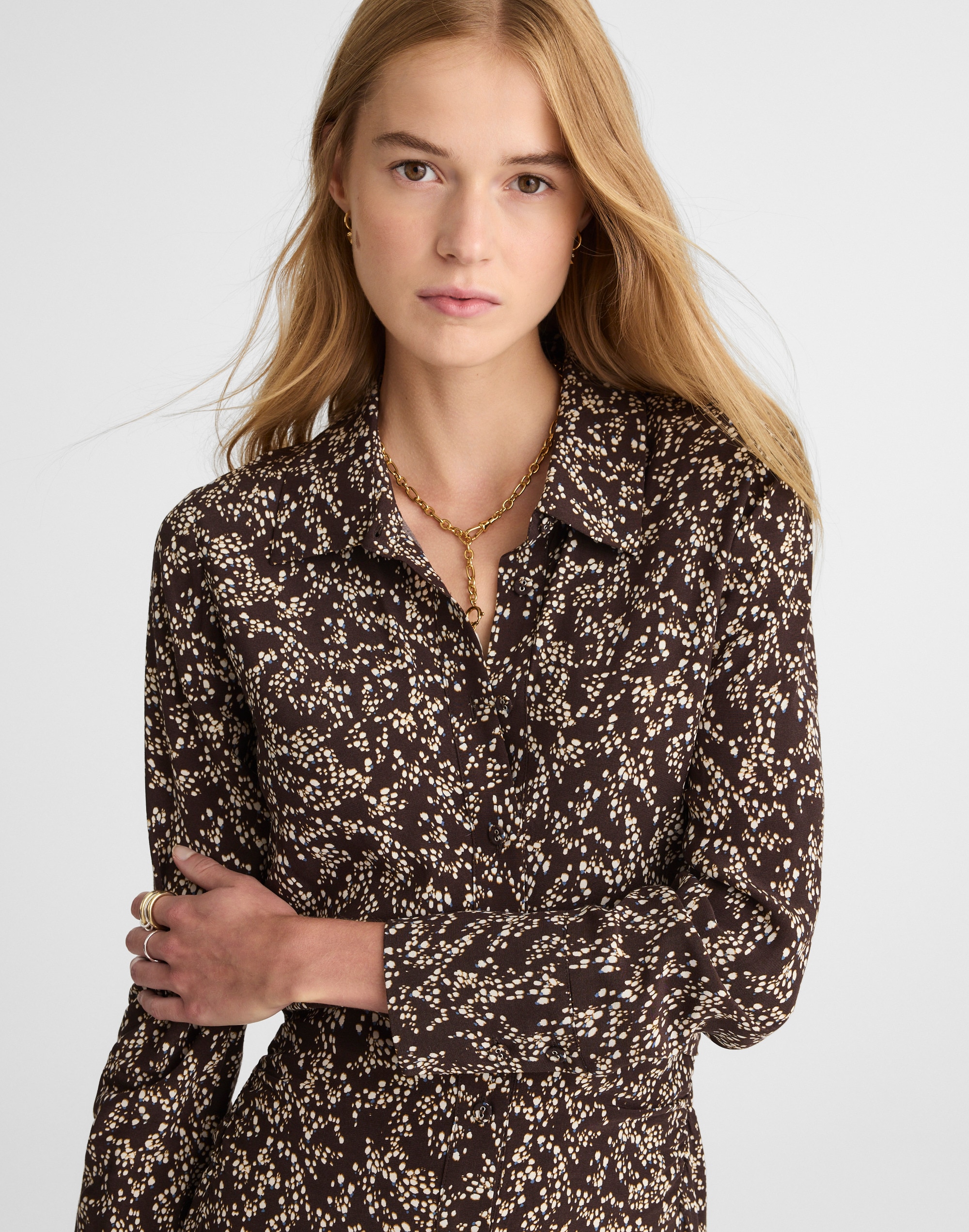 Ruched Midi Shirtdress Alternate Image 5