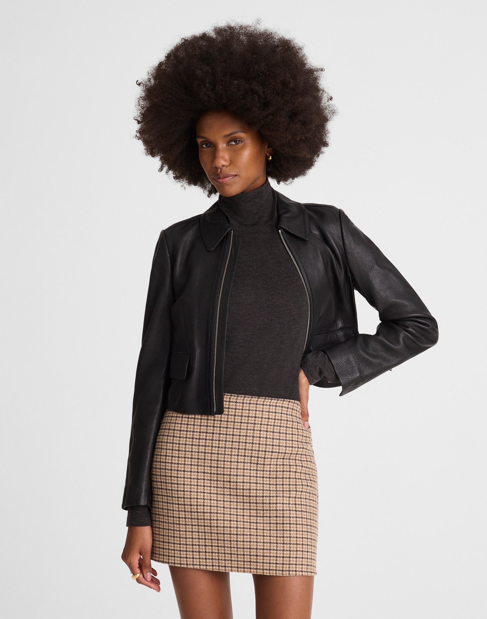 Madewell Double-faced Mini Skirt In Multi