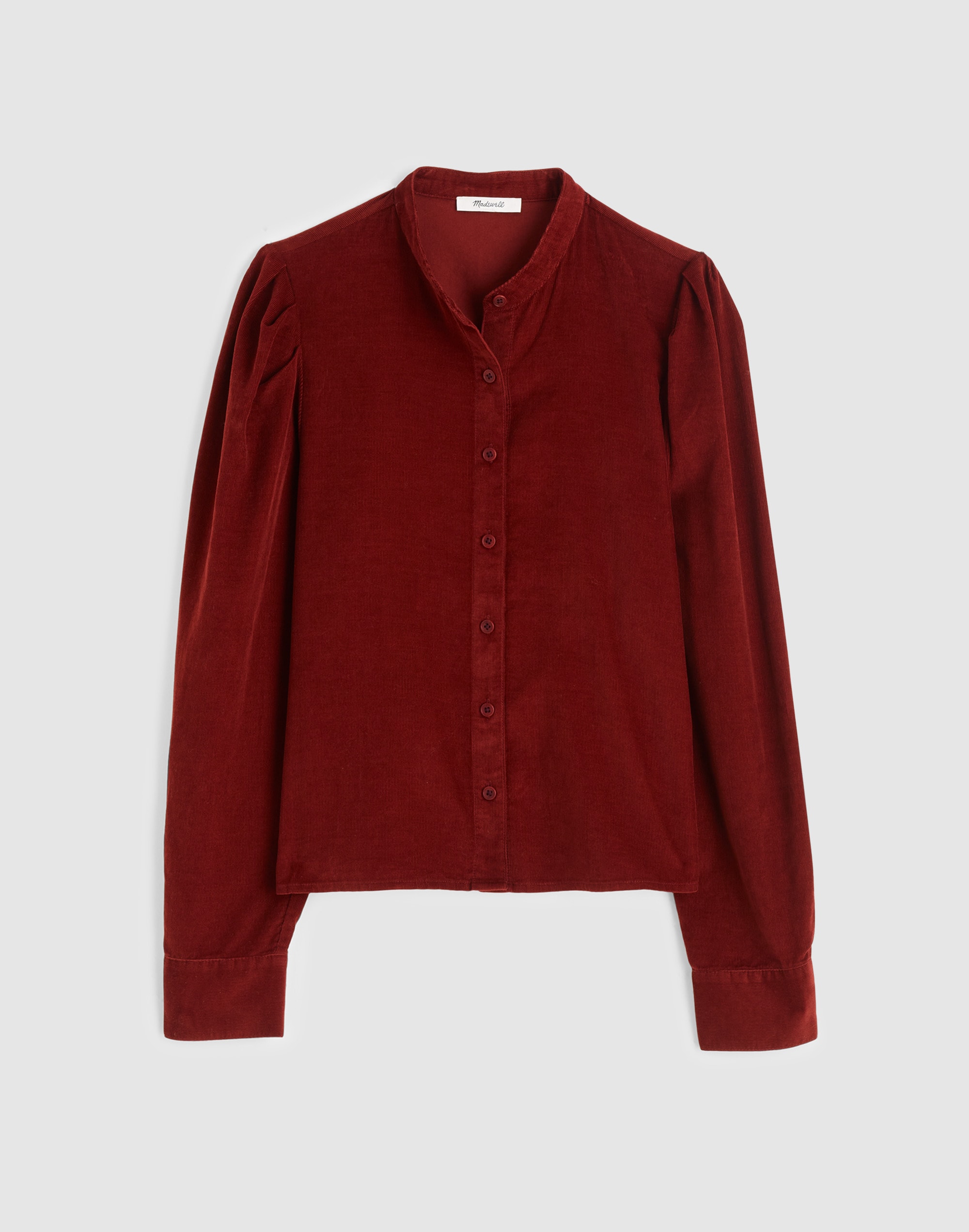 Puff-Sleeve Button-Up Shirt