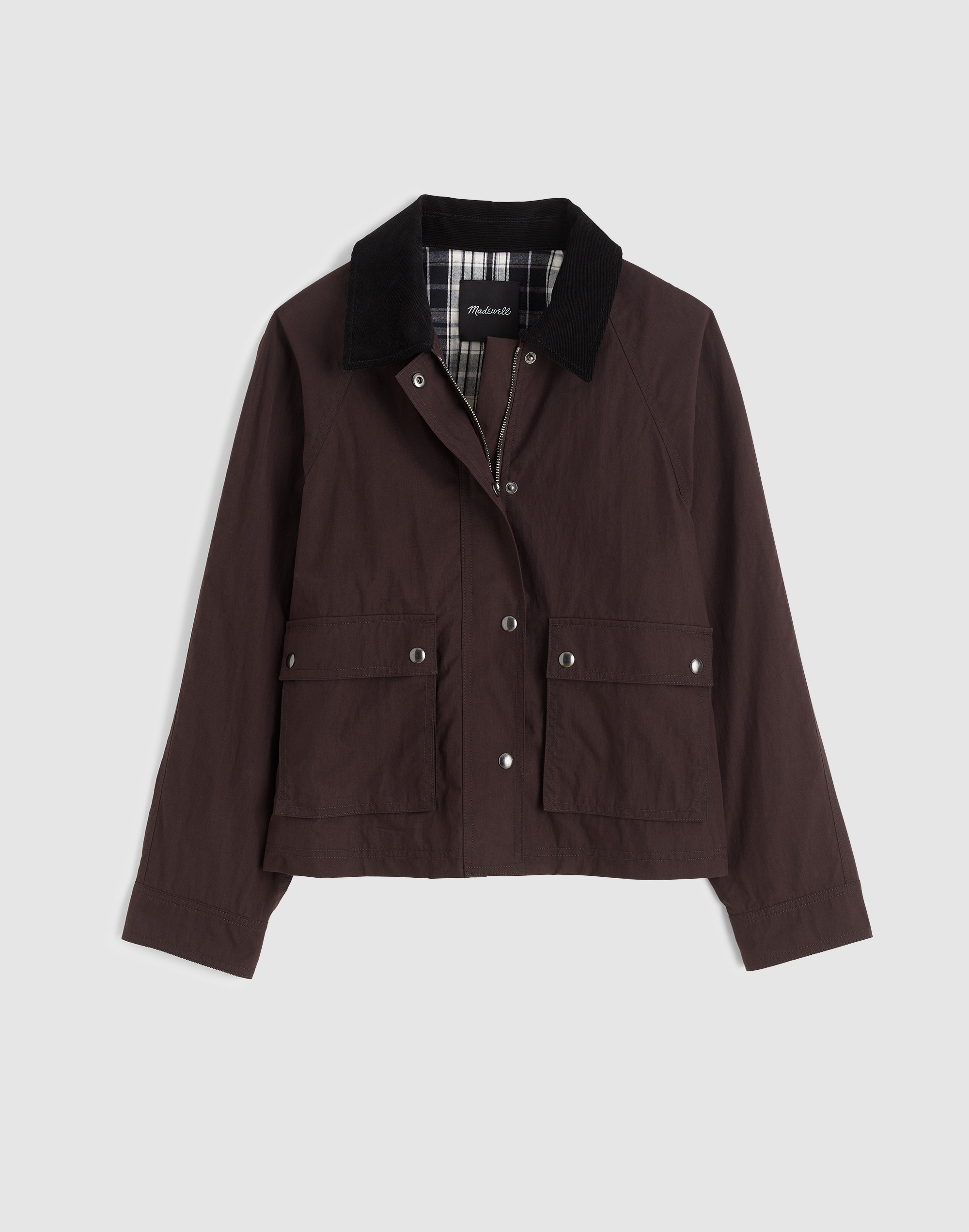 Waxed Zip-Front Jacket