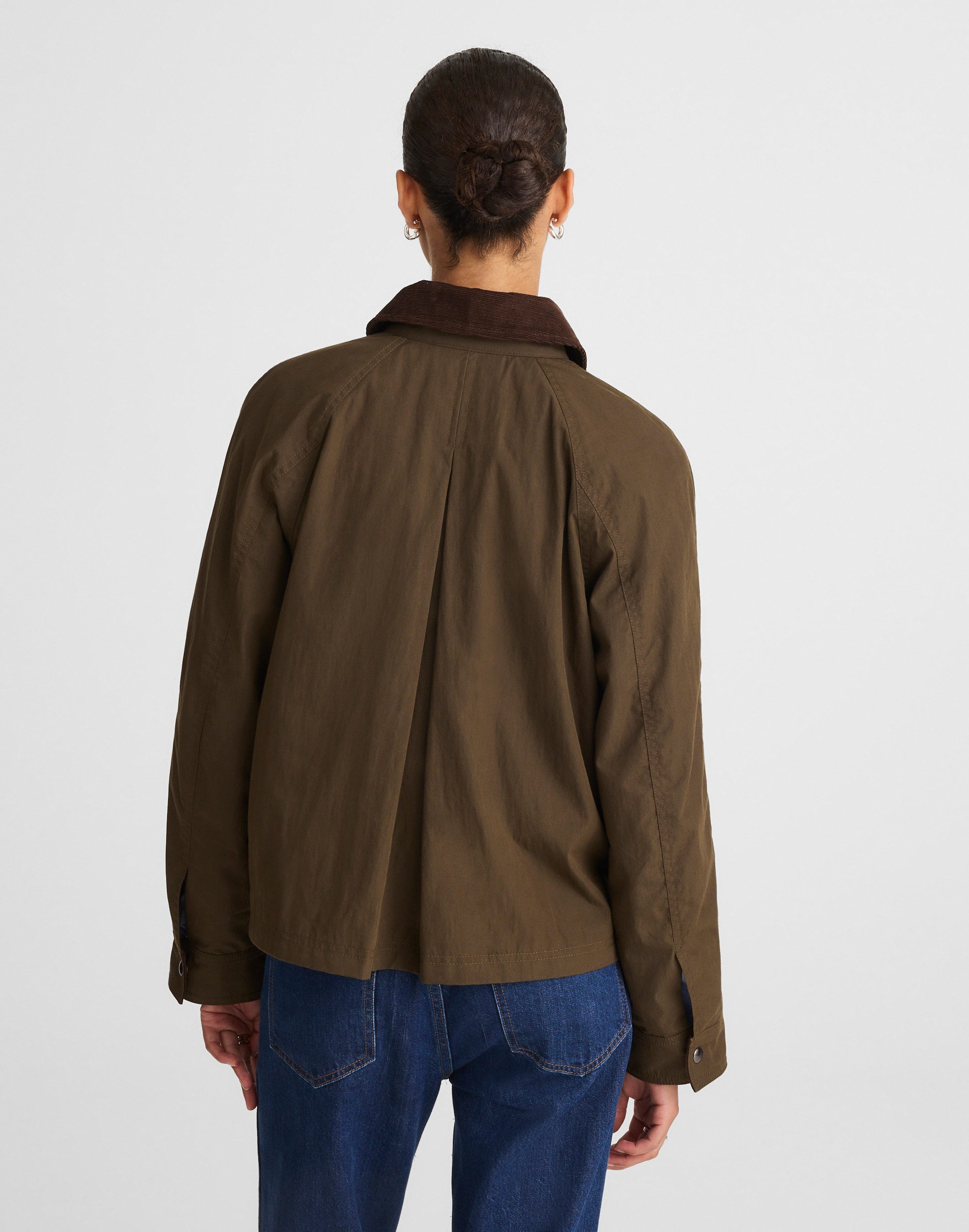 Waxed Zip-Front Jacket