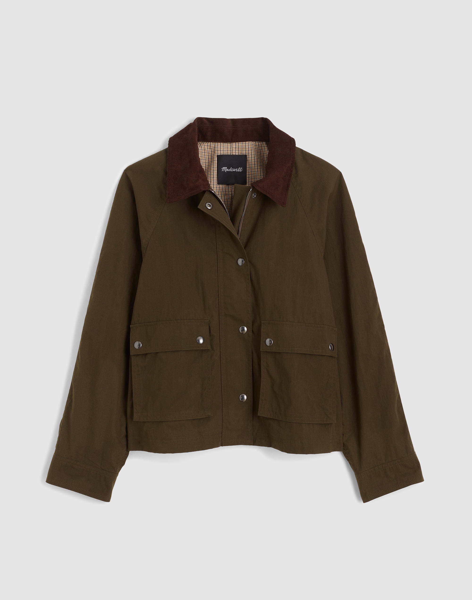 Waxed Zip-Front Jacket