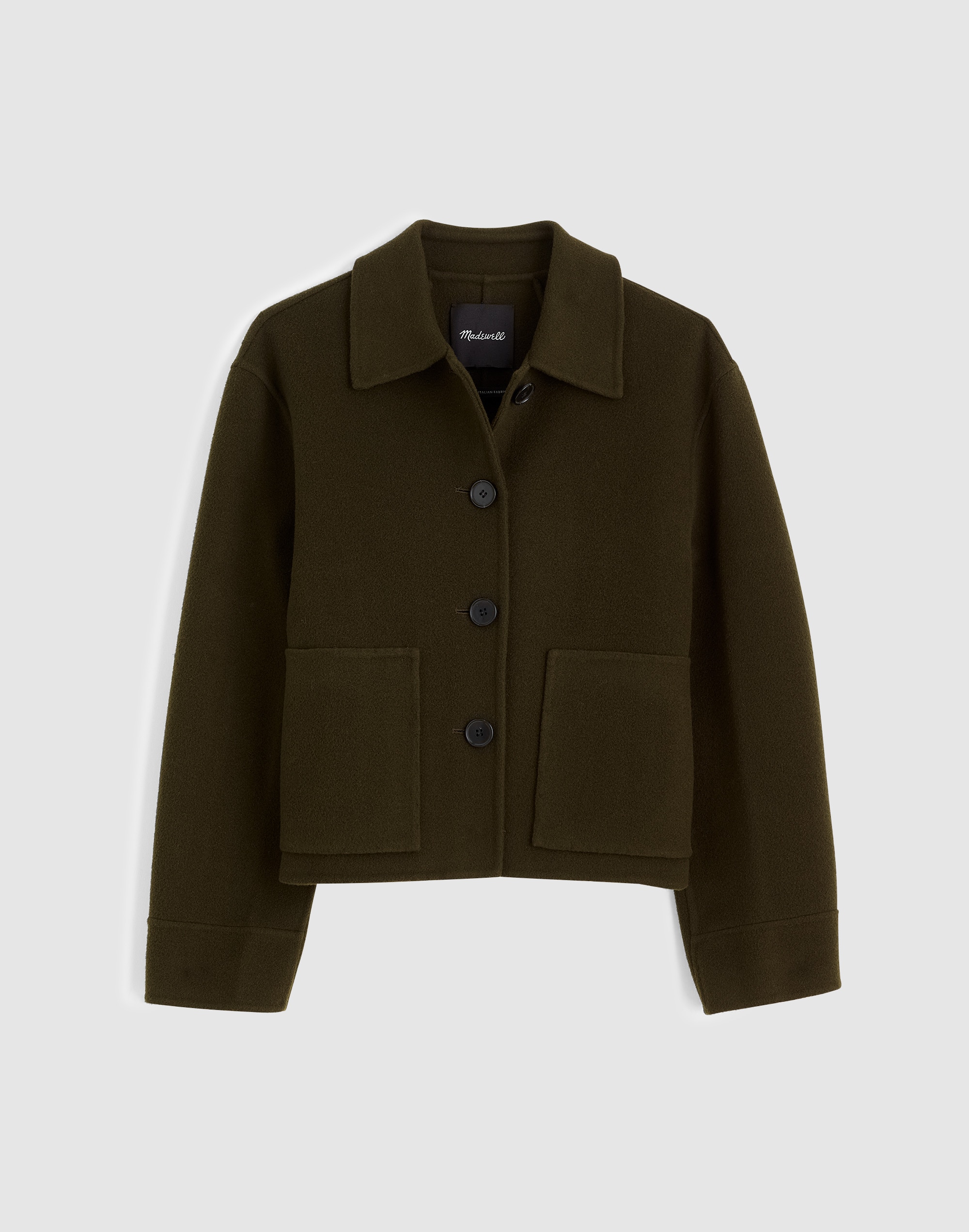 Double-Faced Cropped Chore Jacket