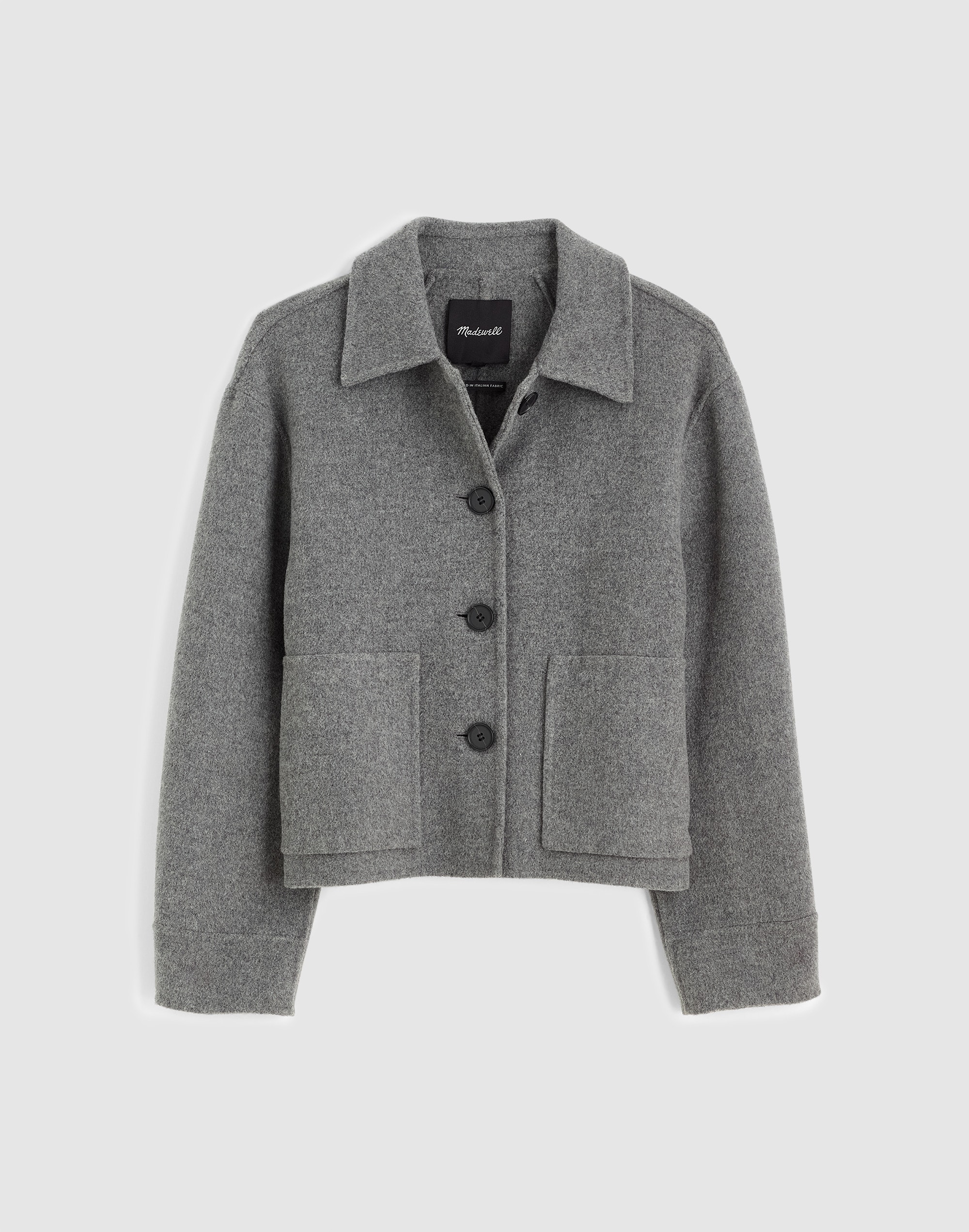 Double-Faced Cropped Chore Jacket