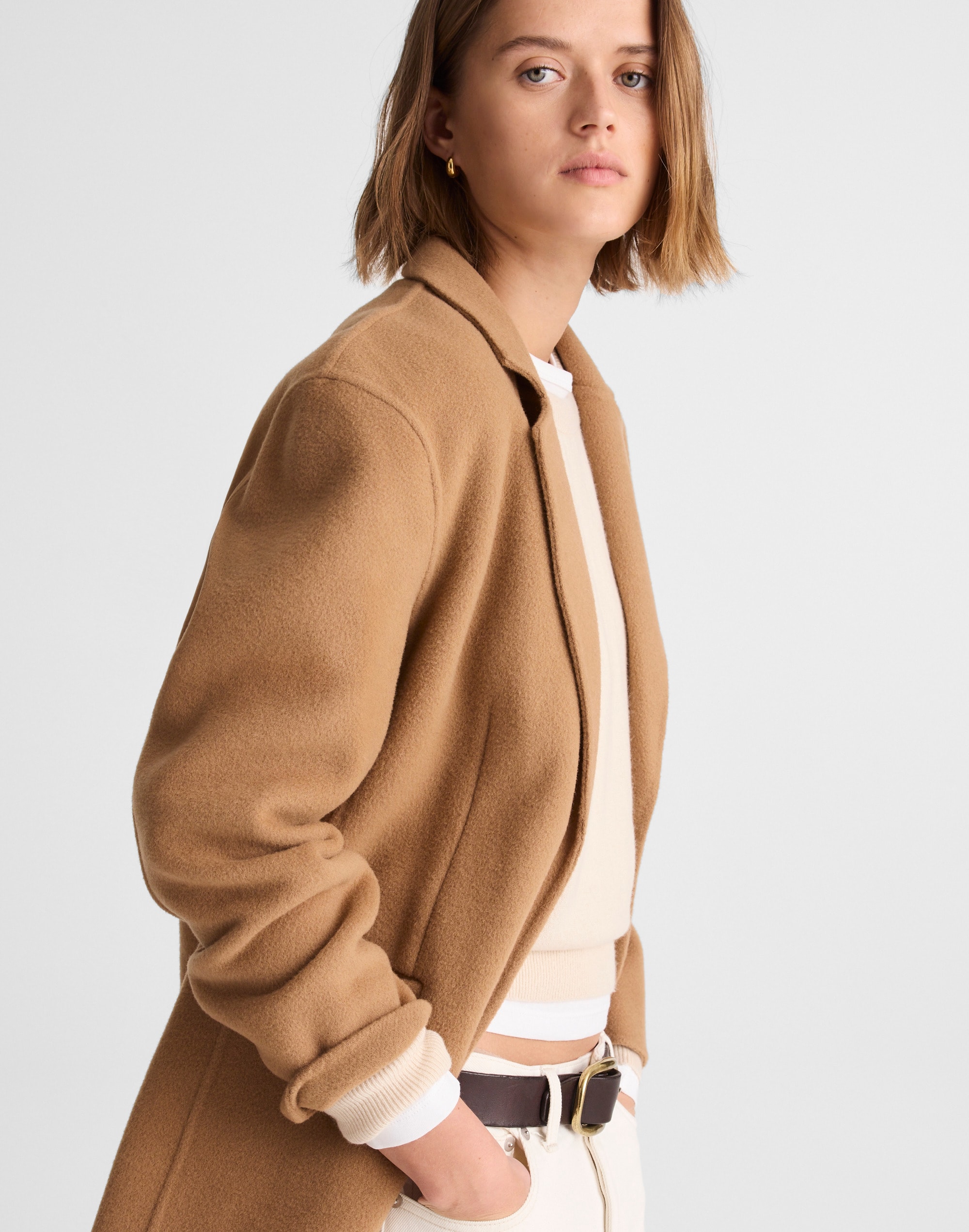 Double-Faced Cardigan Blazer