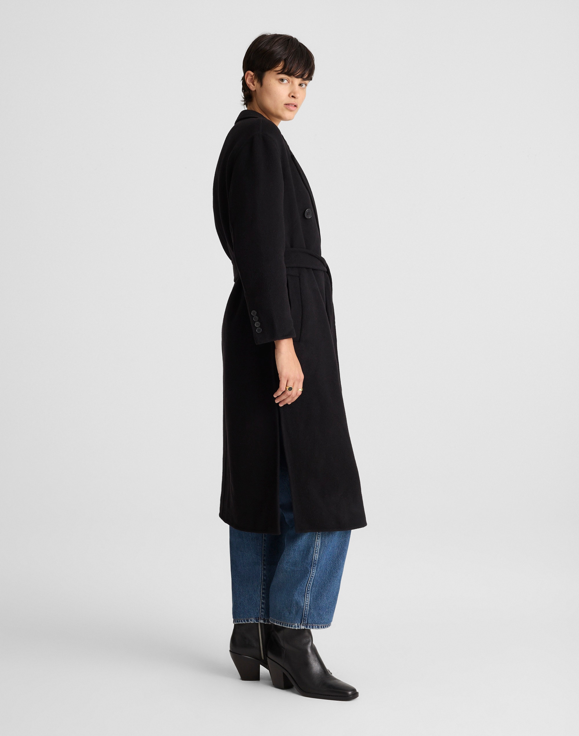 Double-Faced Brushed Long Coat