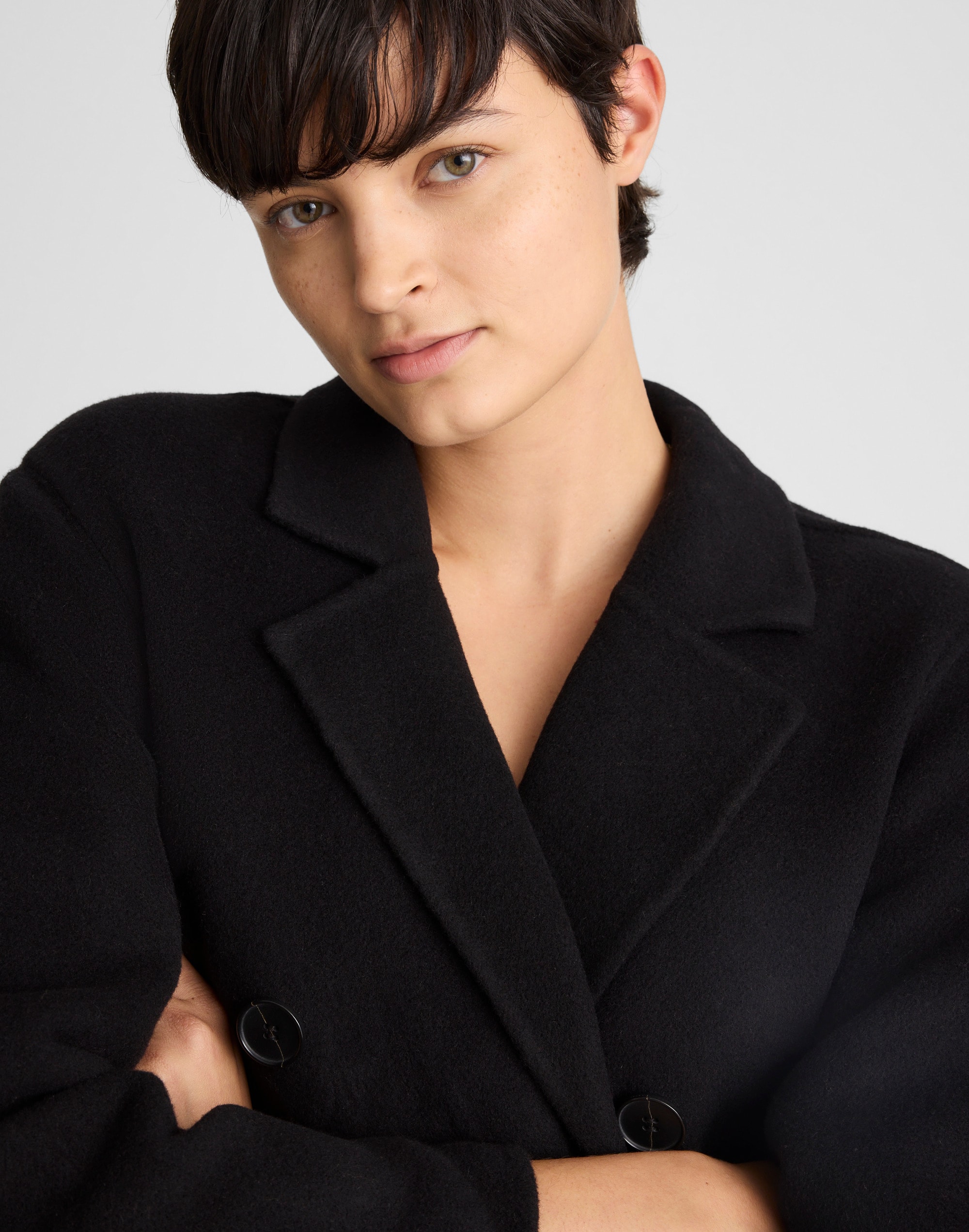 Double-Faced Brushed Long Coat