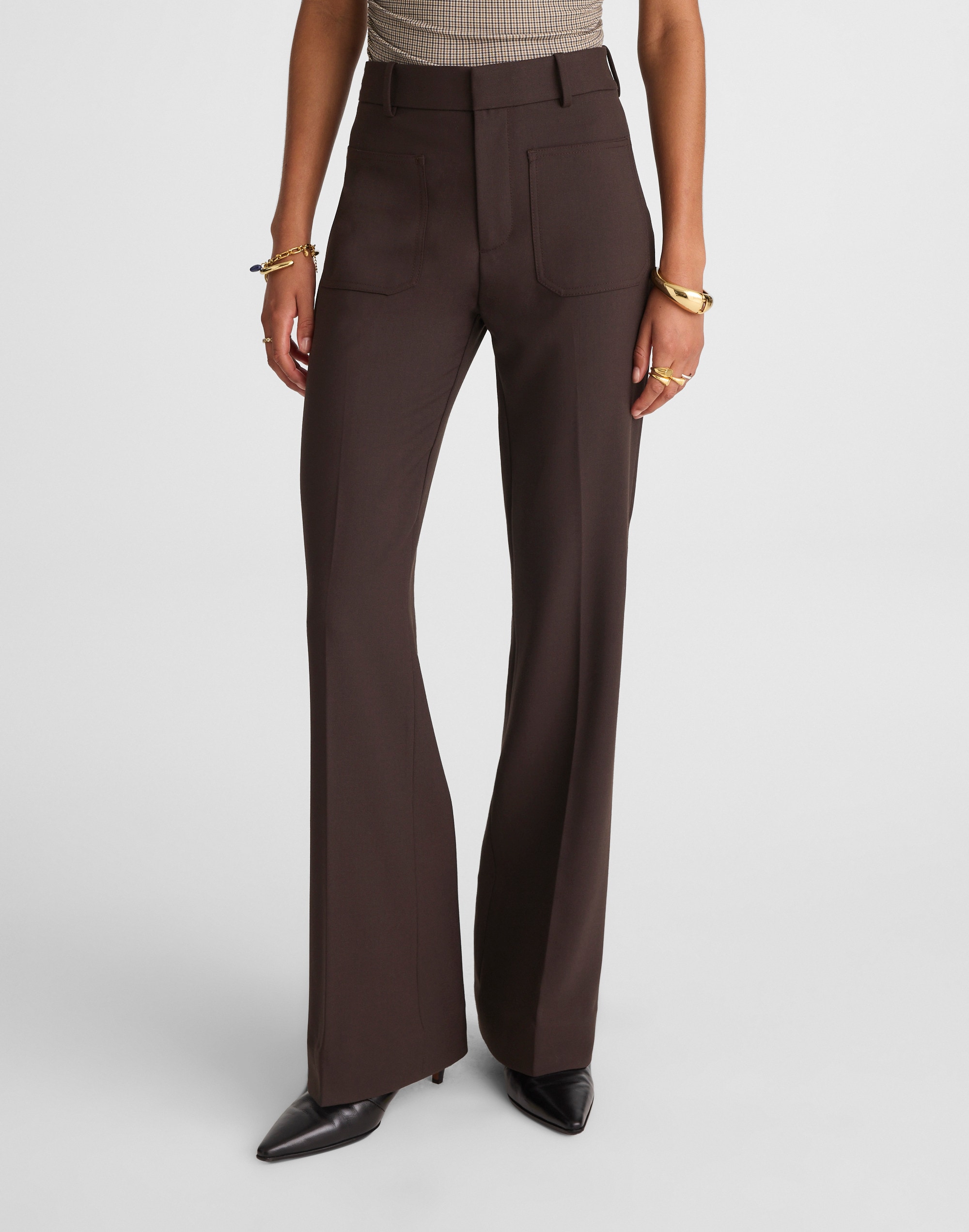 High-Rise Bootcut Trouser