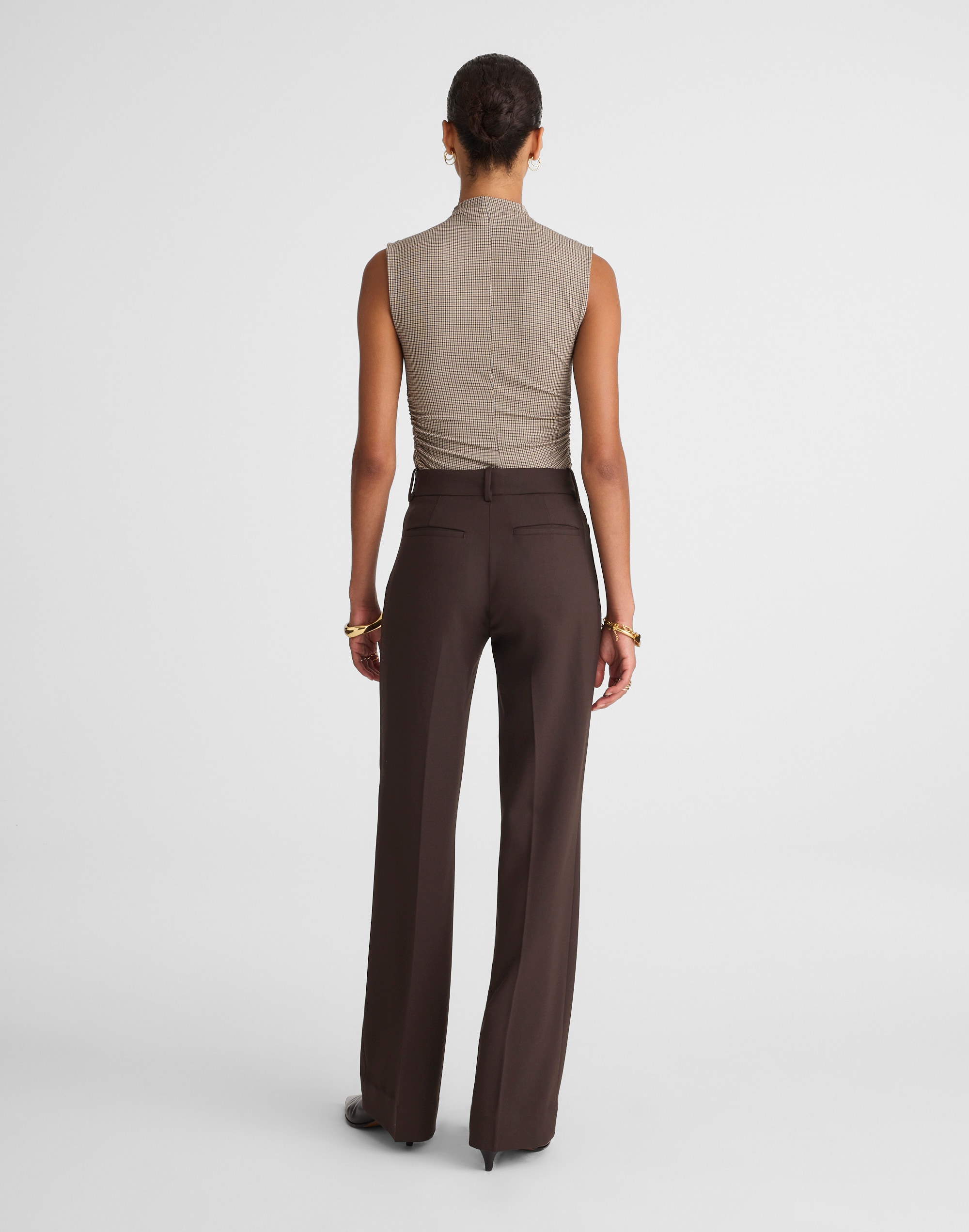 High-Rise Bootcut Trouser