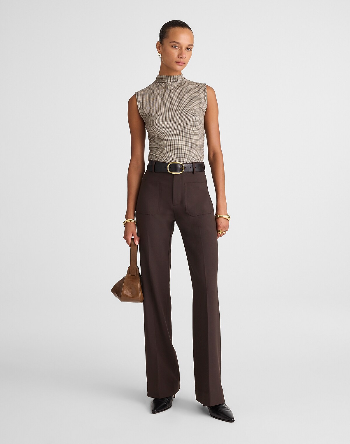 High-Rise Bootcut Trouser