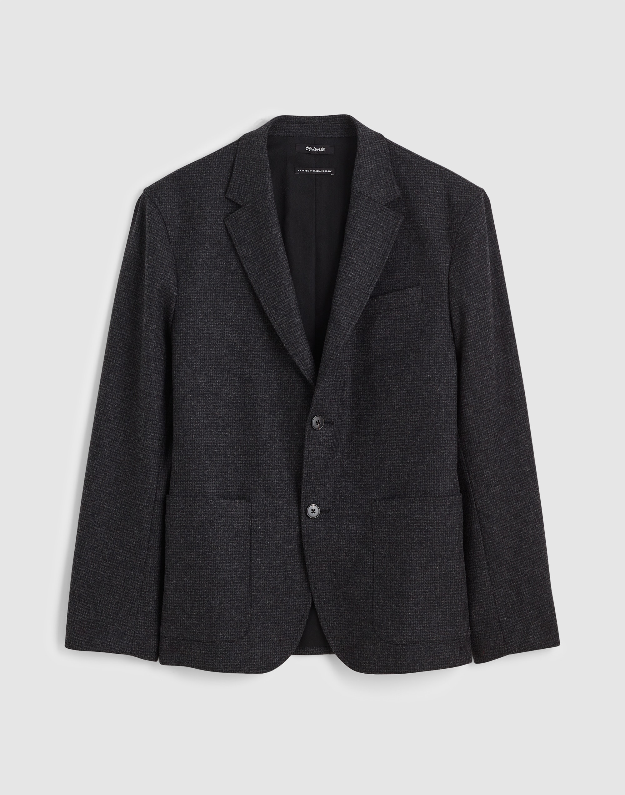 Unstructured Houndstooth Blazer