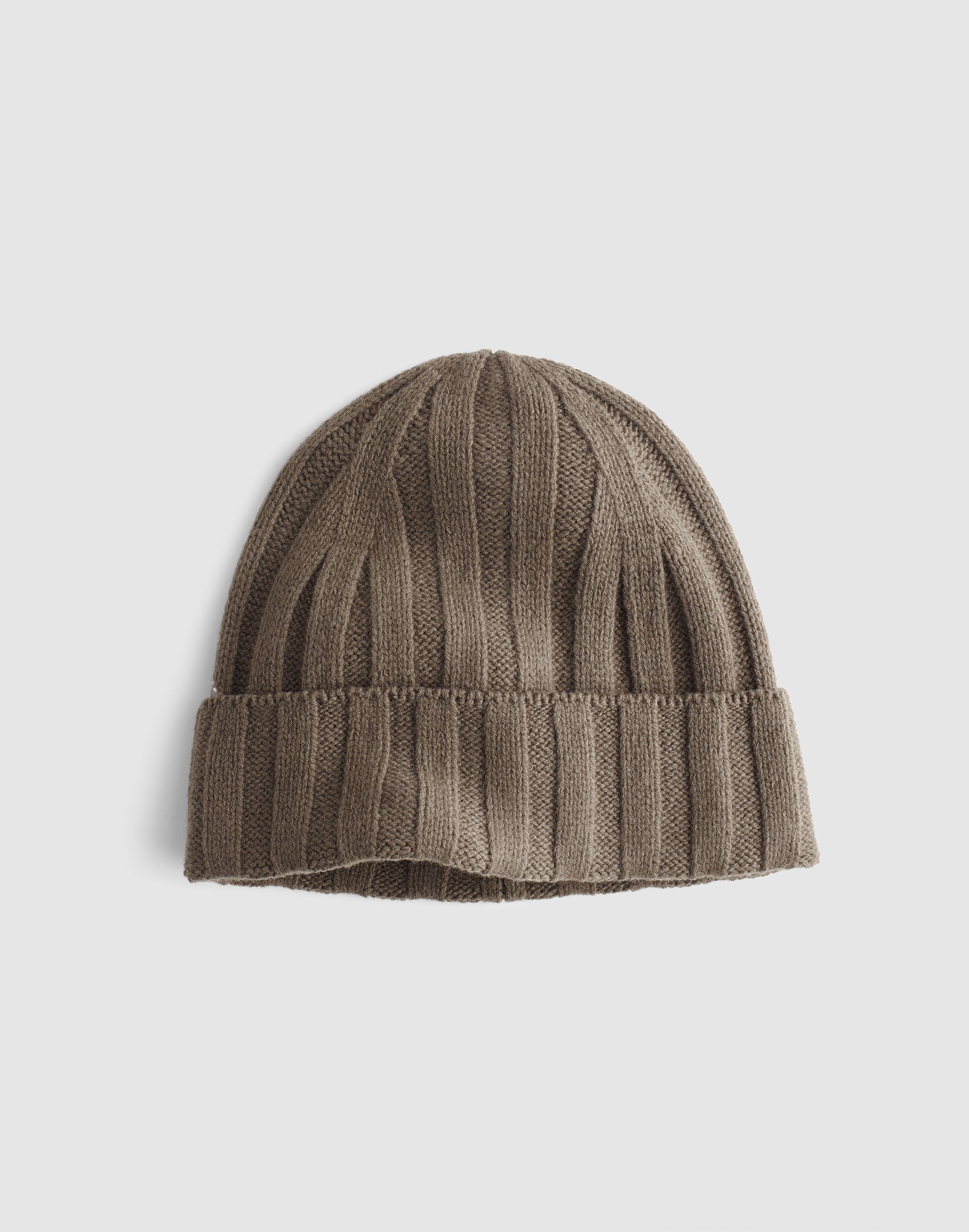 Ribbed Beanie in Heritage Merino Wool
