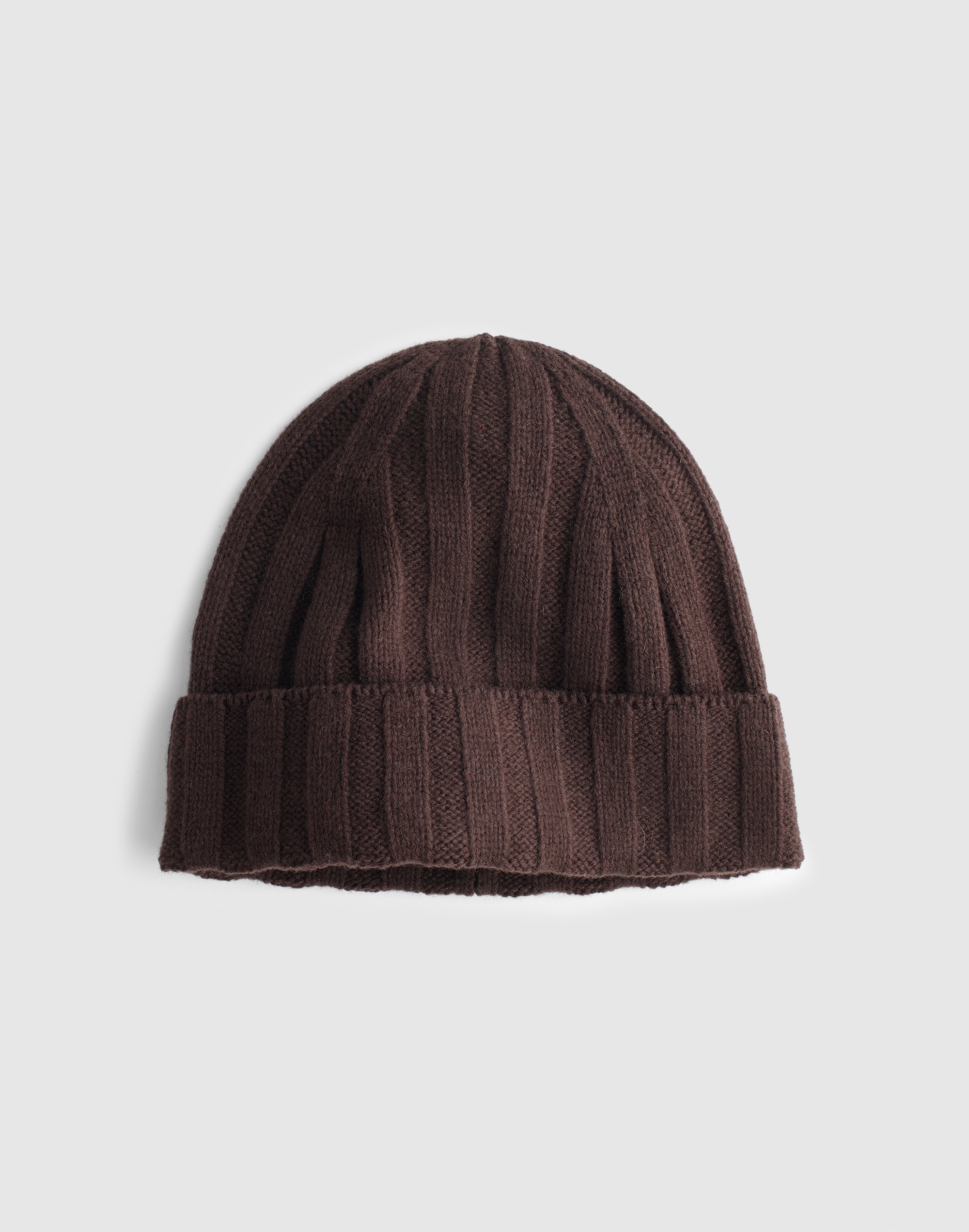 Ribbed Beanie in Heritage Merino Wool