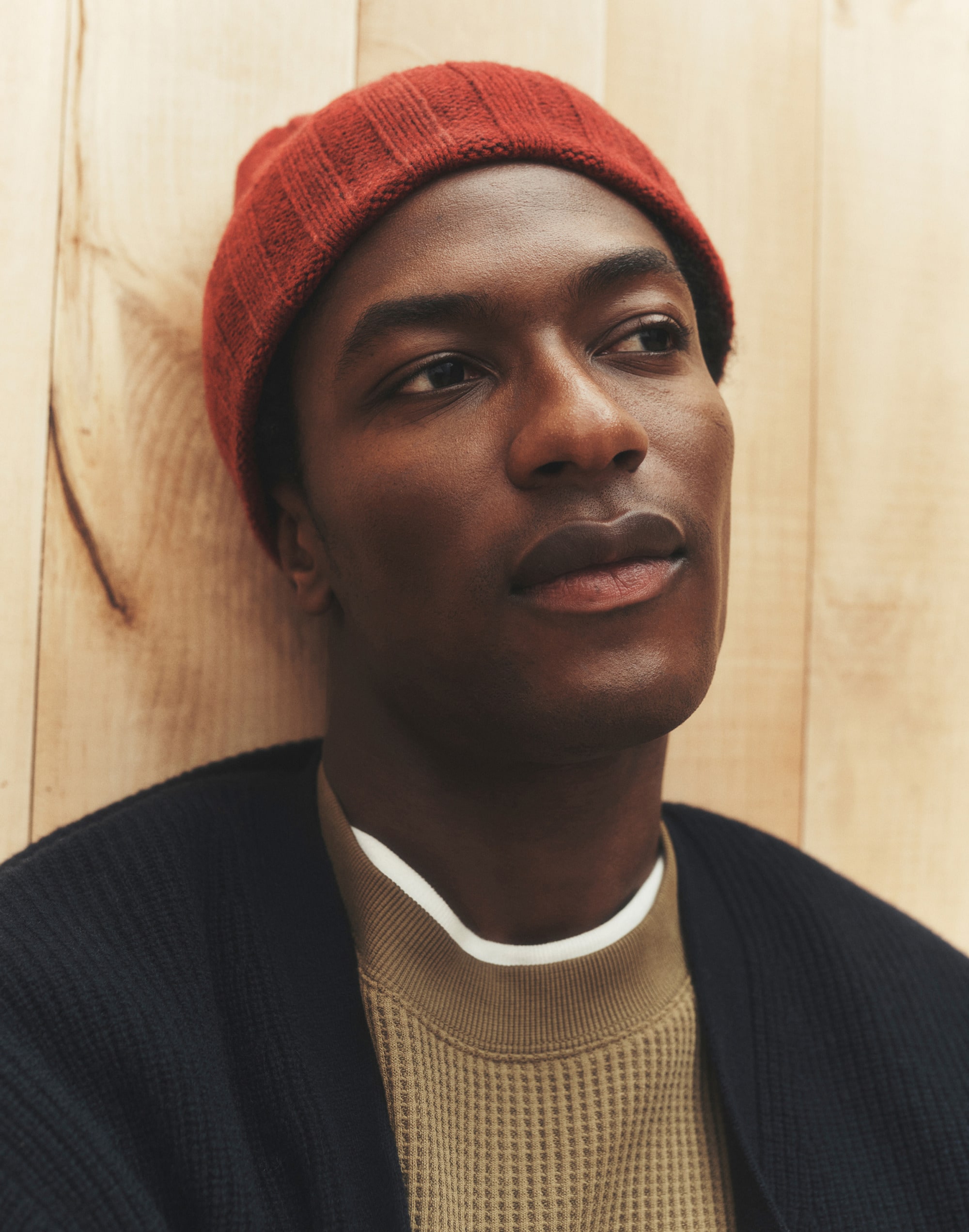 Ribbed Beanie in Heritage Merino Wool