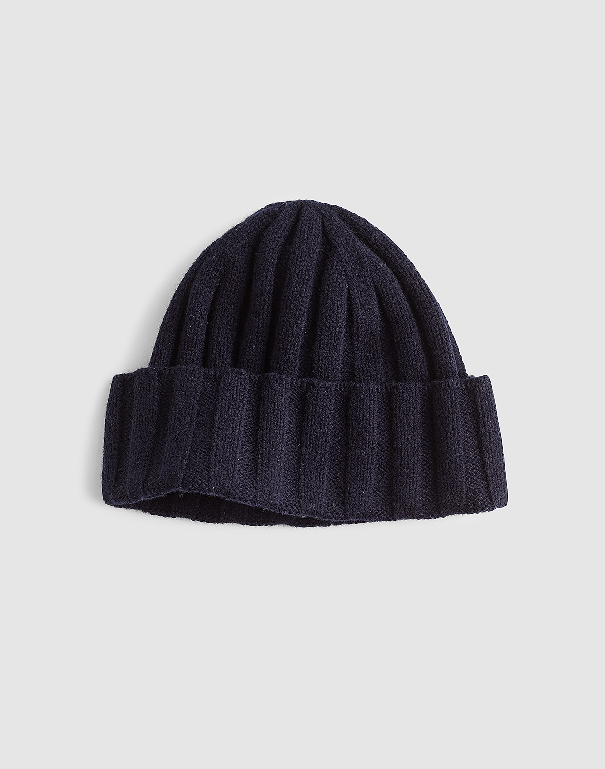 Ribbed Beanie in Heritage Merino Wool