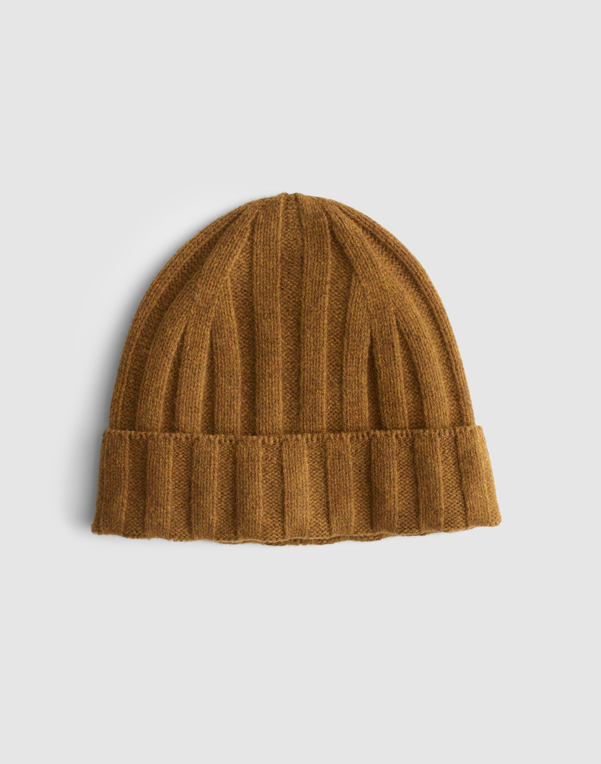 Ribbed Beanie in Heritage Merino Wool