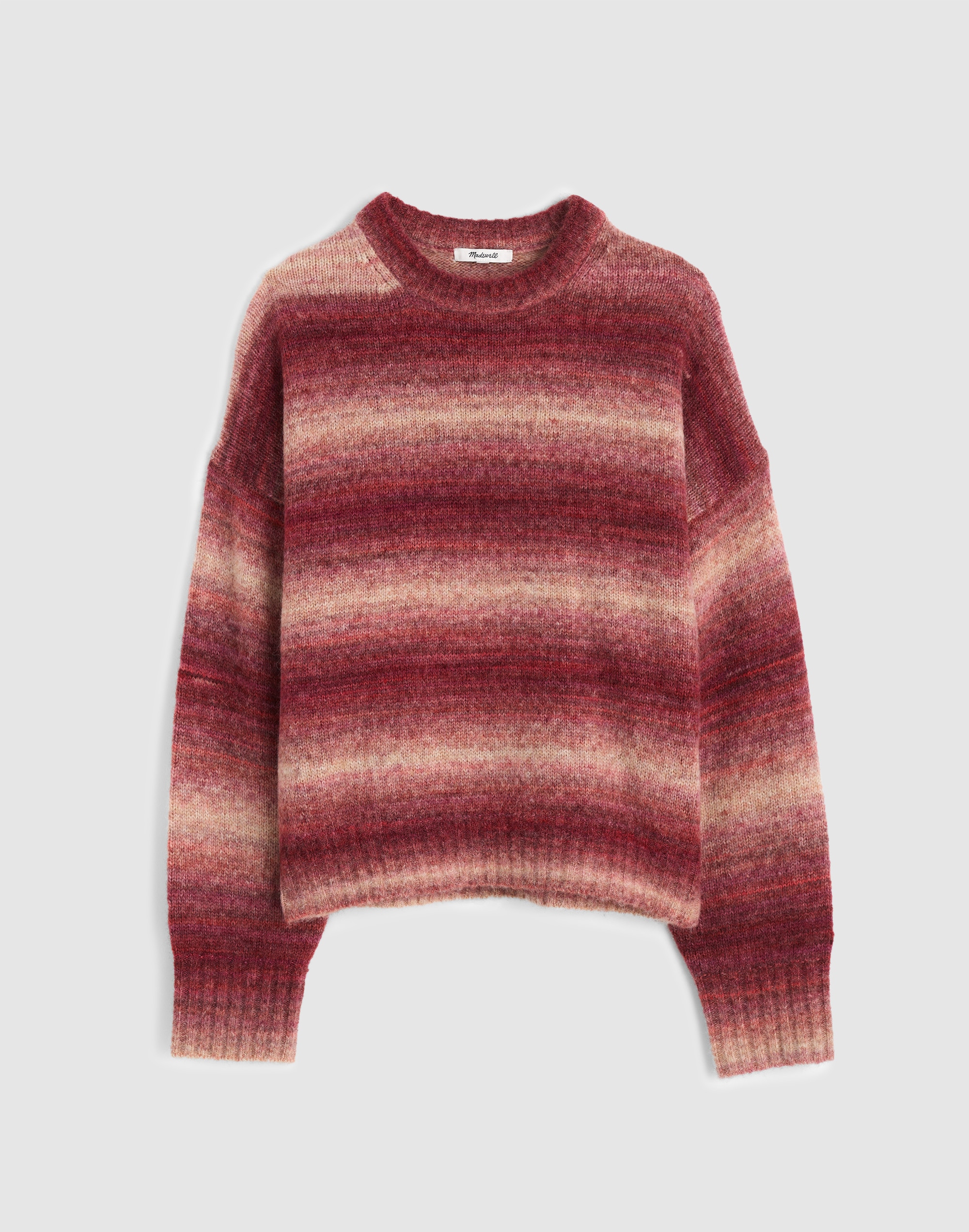 Space-Dyed Drop-Shoulder Sweater